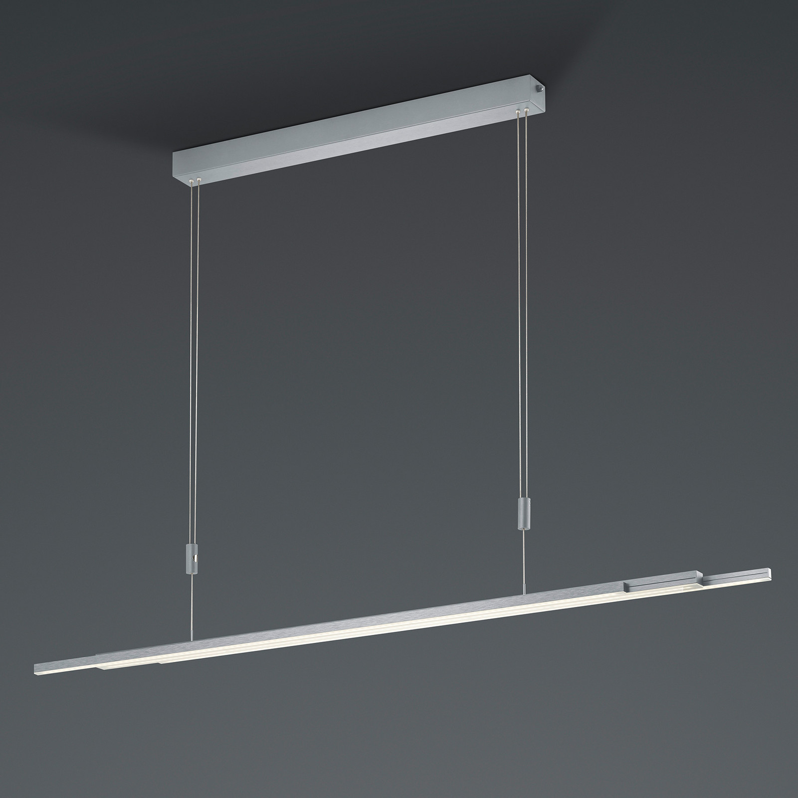 BANKAMP Lampă suspendată LED Lightline ZigBee up/down nichel suspensie de 3 m - Camera de zi / sufragerie - Modern - nichel mat - Aluminiu