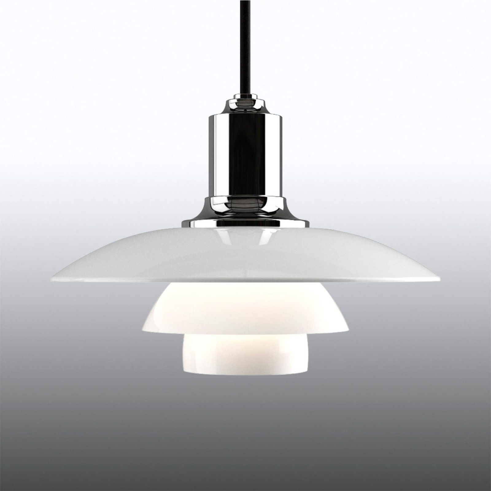 Louis Poulsen PH 2/1 Glas-Pendelleuchte