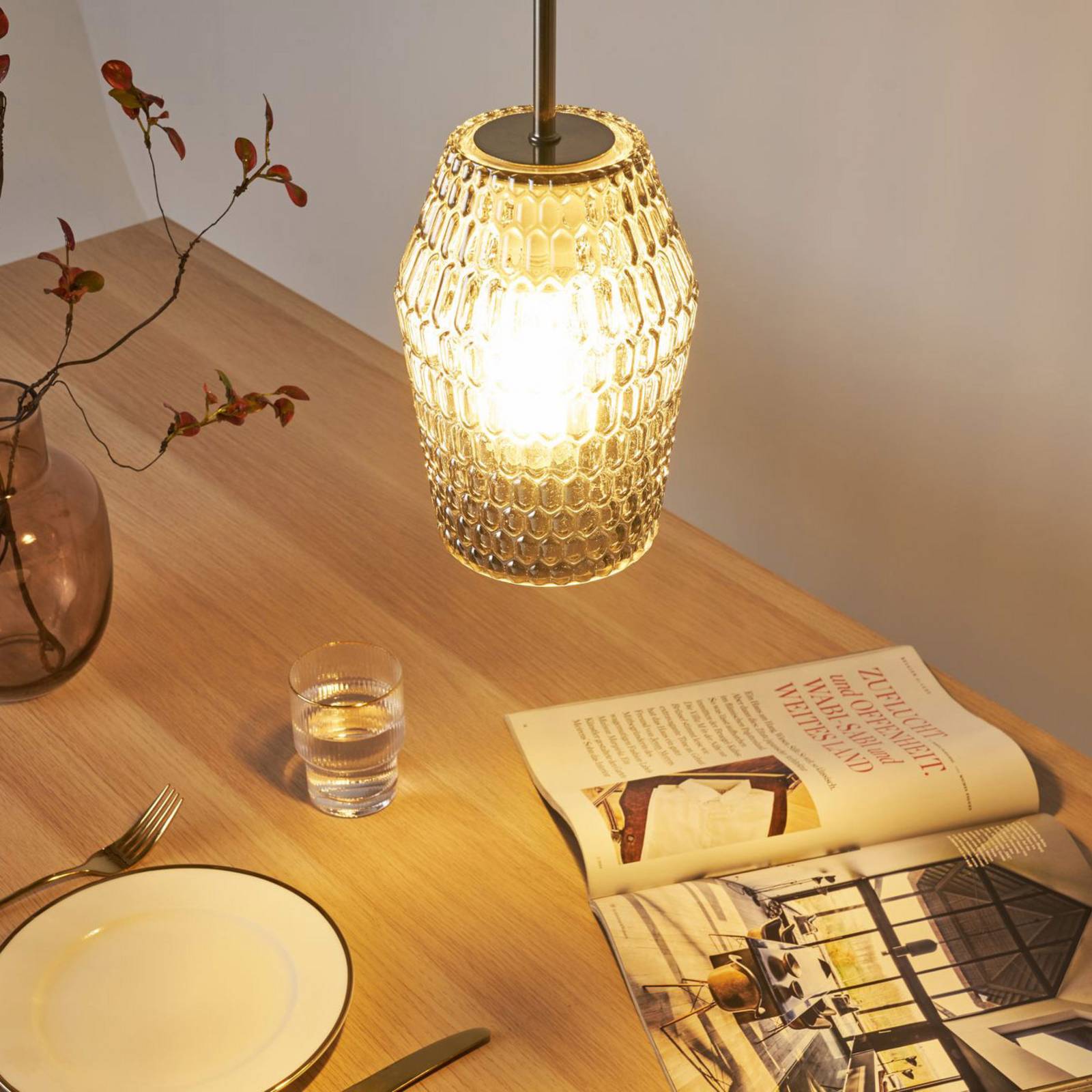 Pauleen Crystal Sparkle lampa wisząca ze szkła
