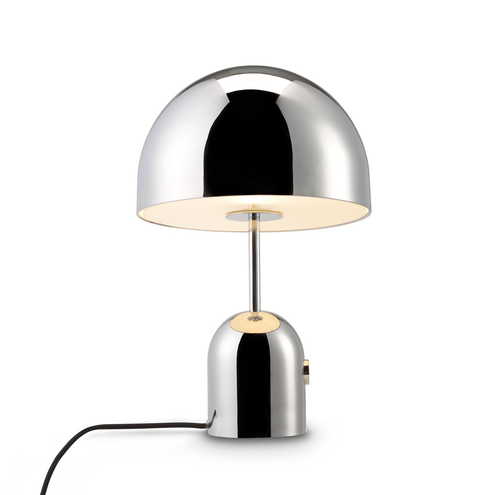 Tom Dixon LED table lamp Bell, silver-coloured, height 43 cm