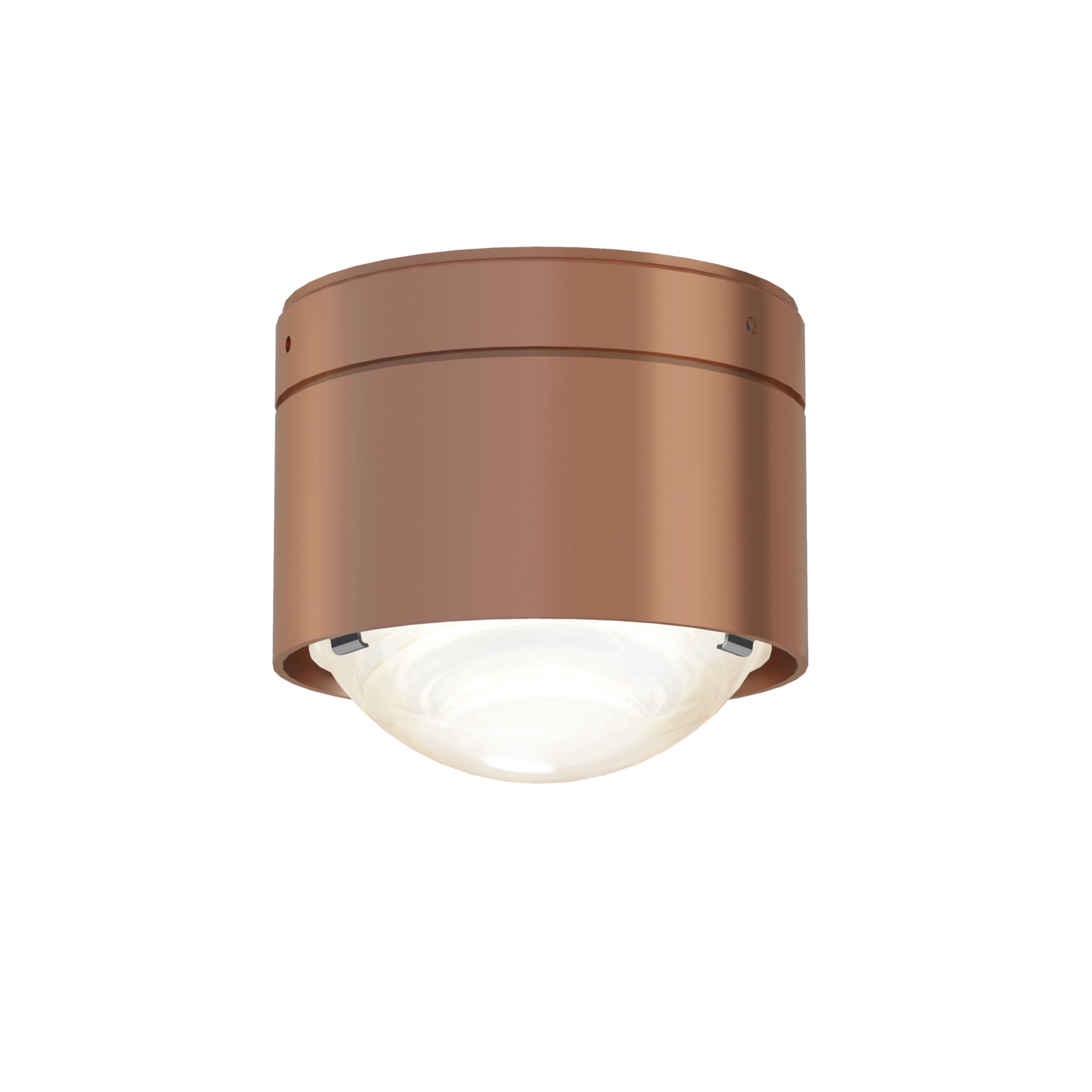 Puk! 80 One LED-Deckenspot Linse matt, kupfer