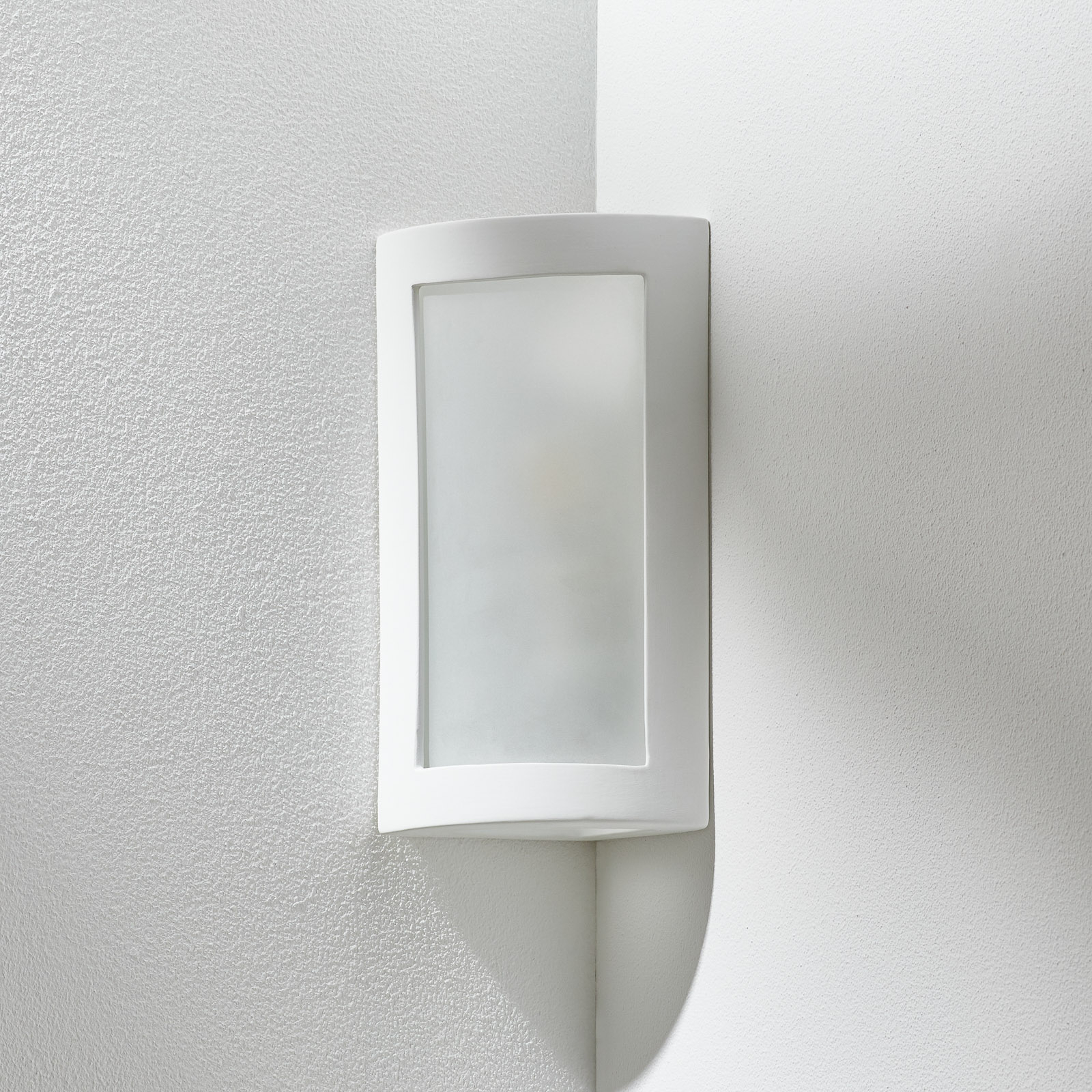 Moderne hoekwandlamp Casablanca van keramiek