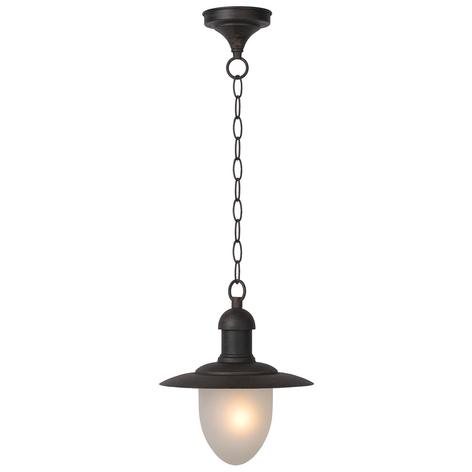 Buiten hanglamp Aruba, roestbruin