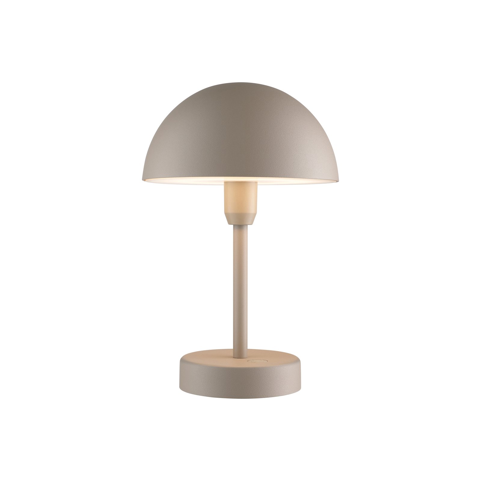 Lámpara de mesa LED recargable Ellen To-Go, aluminio, beige