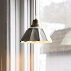 PR Home pendant light Ester, offwhite, Ø 17 cm, iron plug