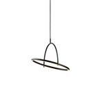 TILT LED hanglamp, Ø 40 cm, zwart, stepdim - Halo Design