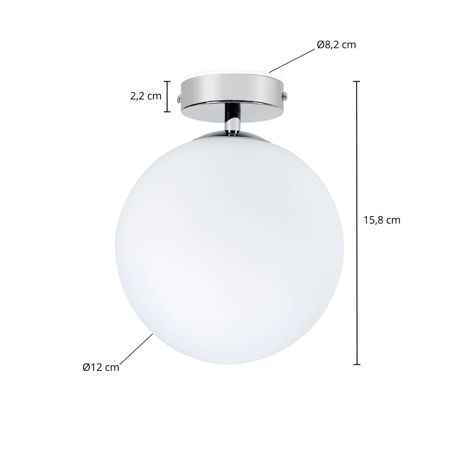 Arcchio Maviris łazienkowa lampa sufitowa LED, kula, 12 cm