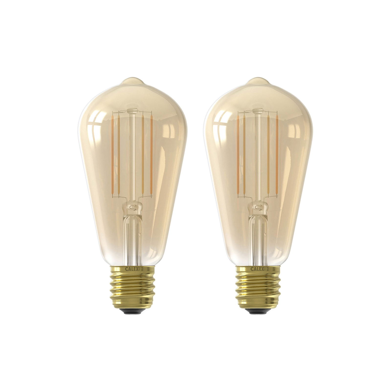 Calex Smart E27 ST64 LED 7W Filament CCT 2er-Set