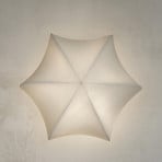 ferm LIVING Applique murale Poem, Ø 35 cm, acier, intissé, blanc