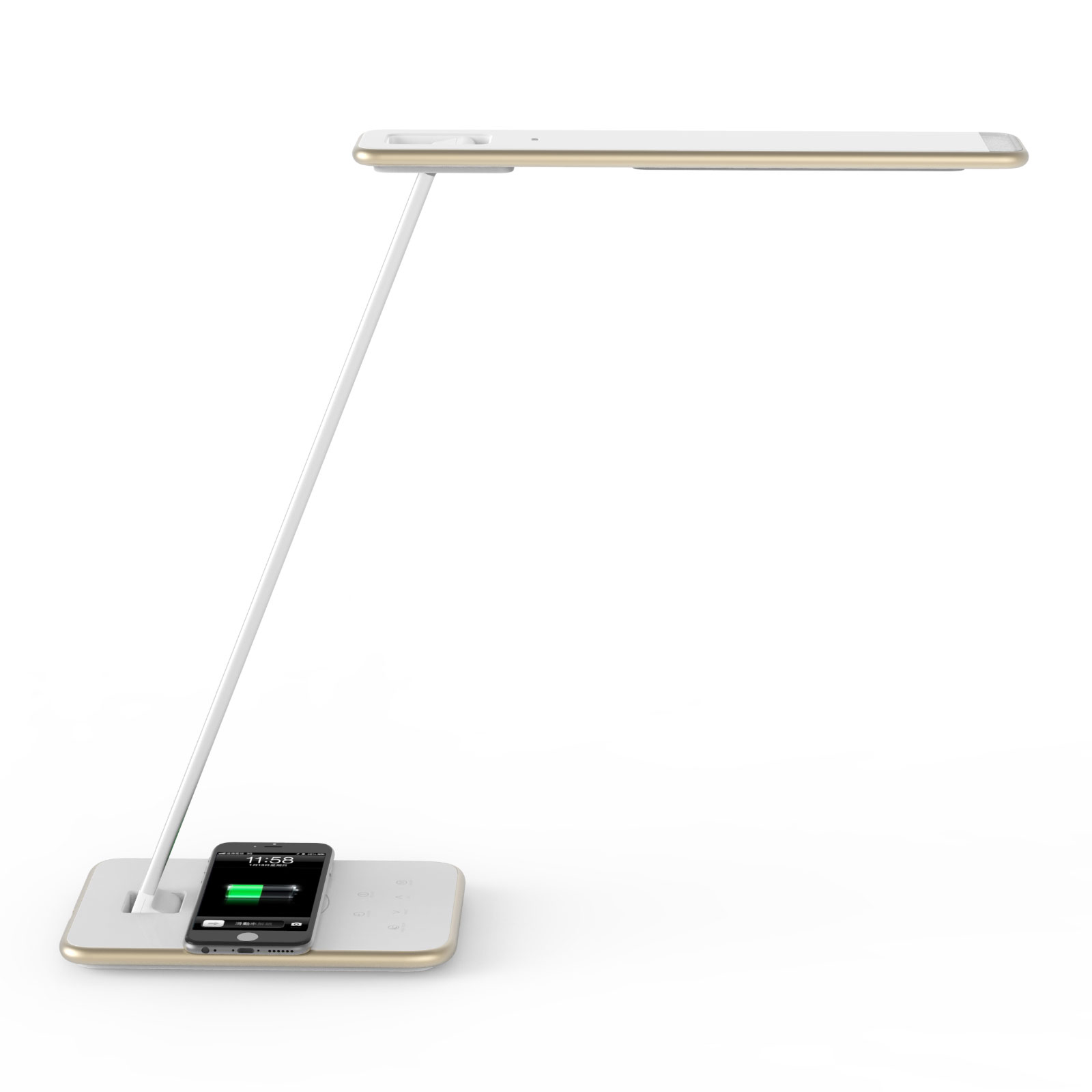 LED-Schreibtischleuchte Orbit mit Induktionsbasis