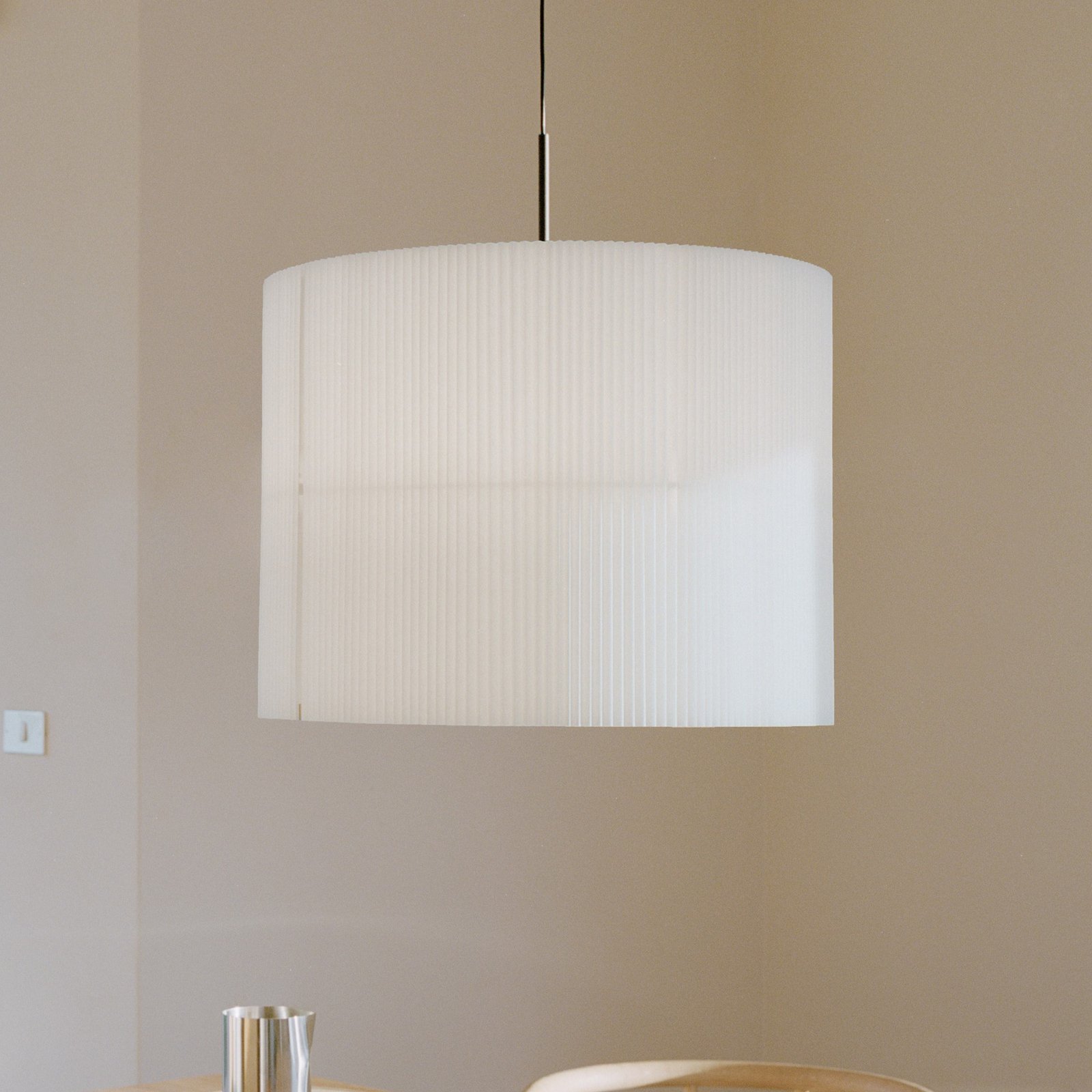 New Works LED hanglamp Nebra, Ø 90 cm, wit, aanpasbaar