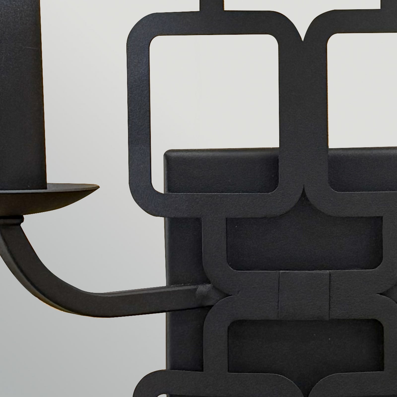 Candeeiro de parede Sabina, preto, 42 cm, 2 lâmpadas, metal/tecido - HINKLEY