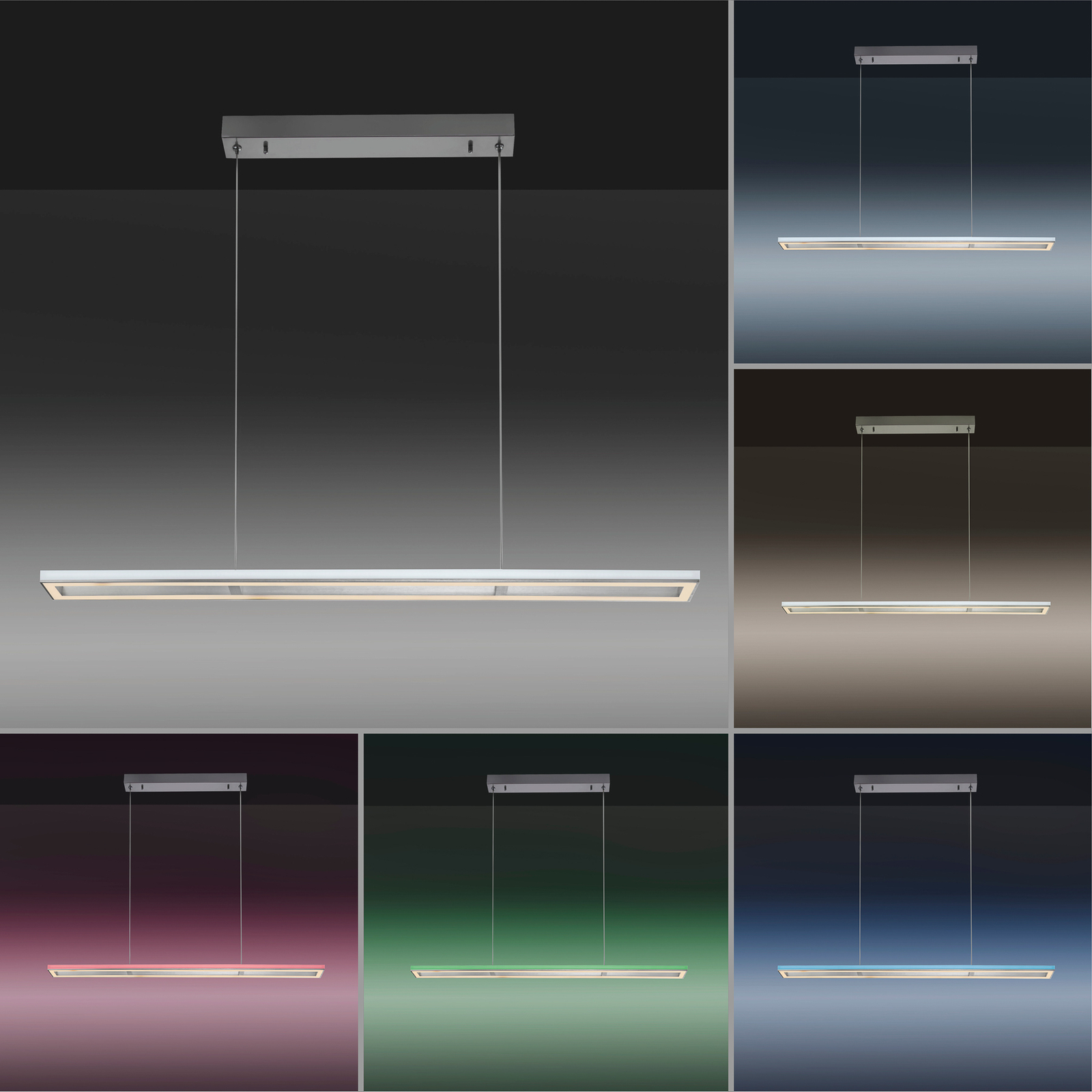 Paul Neuhaus Helix LED висящо осветление, дистанционно управление