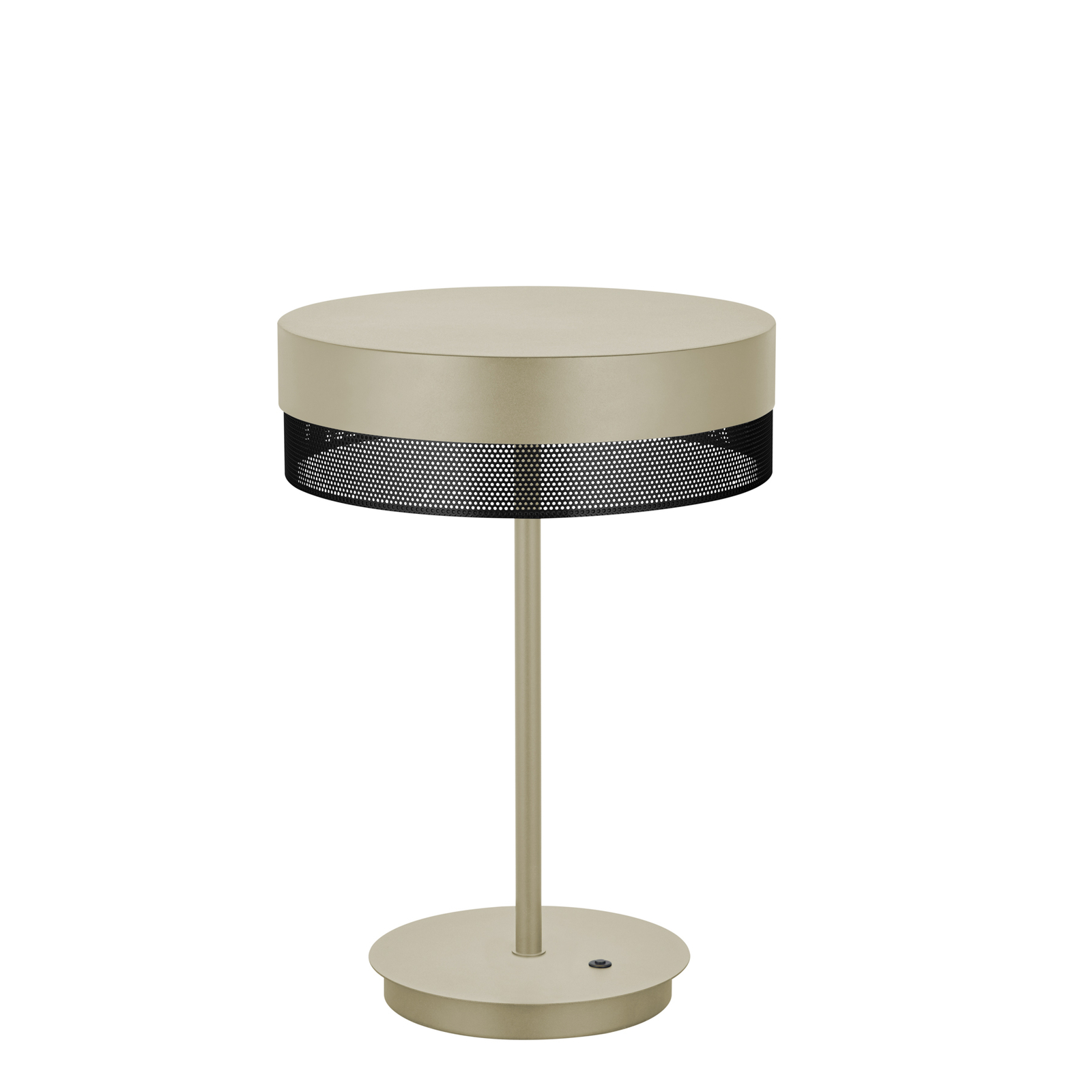 Mesh LED table lamp, 43 cm high, sand/black
