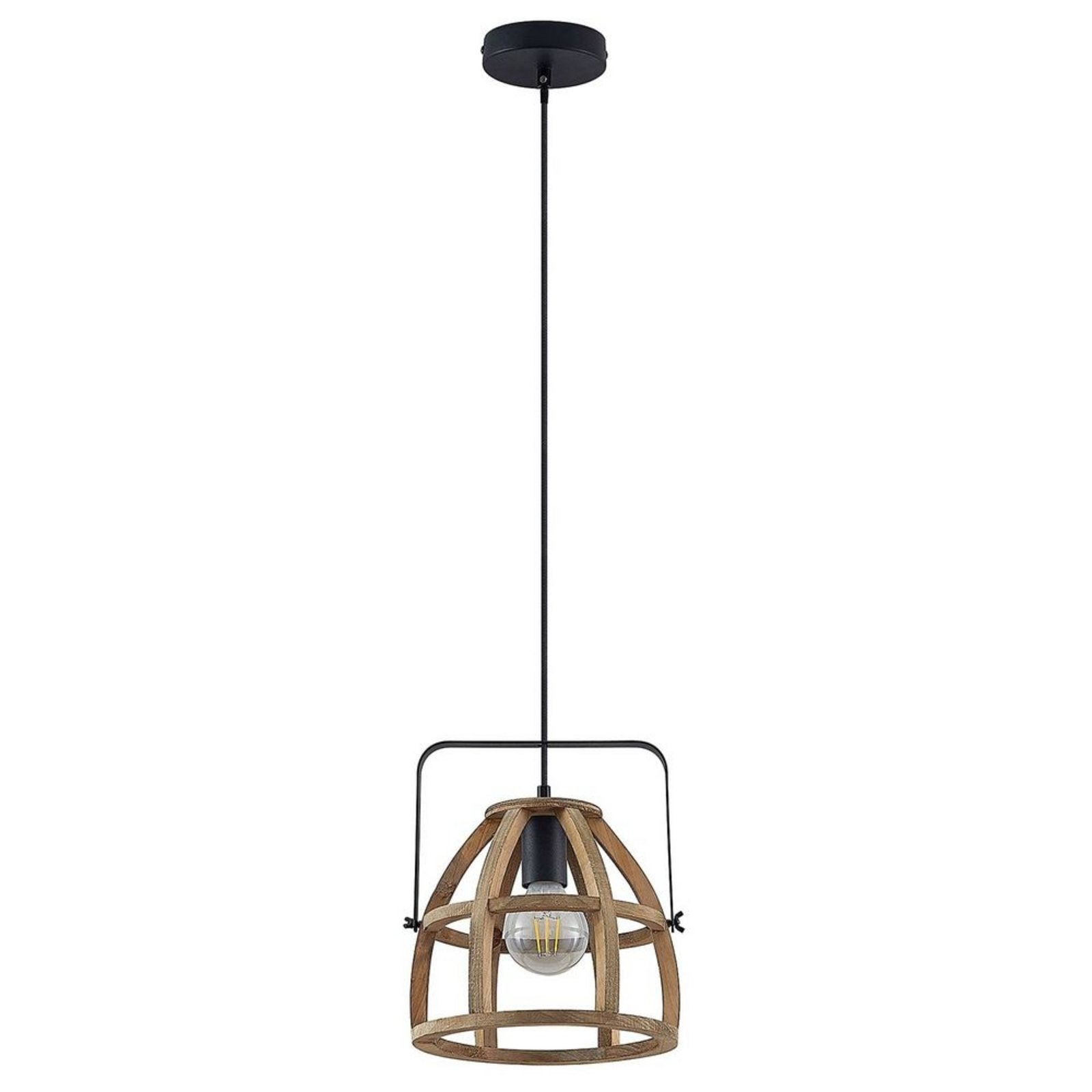 Pilarion Lustră Pendul Ø25 Wood/Black - Lindby