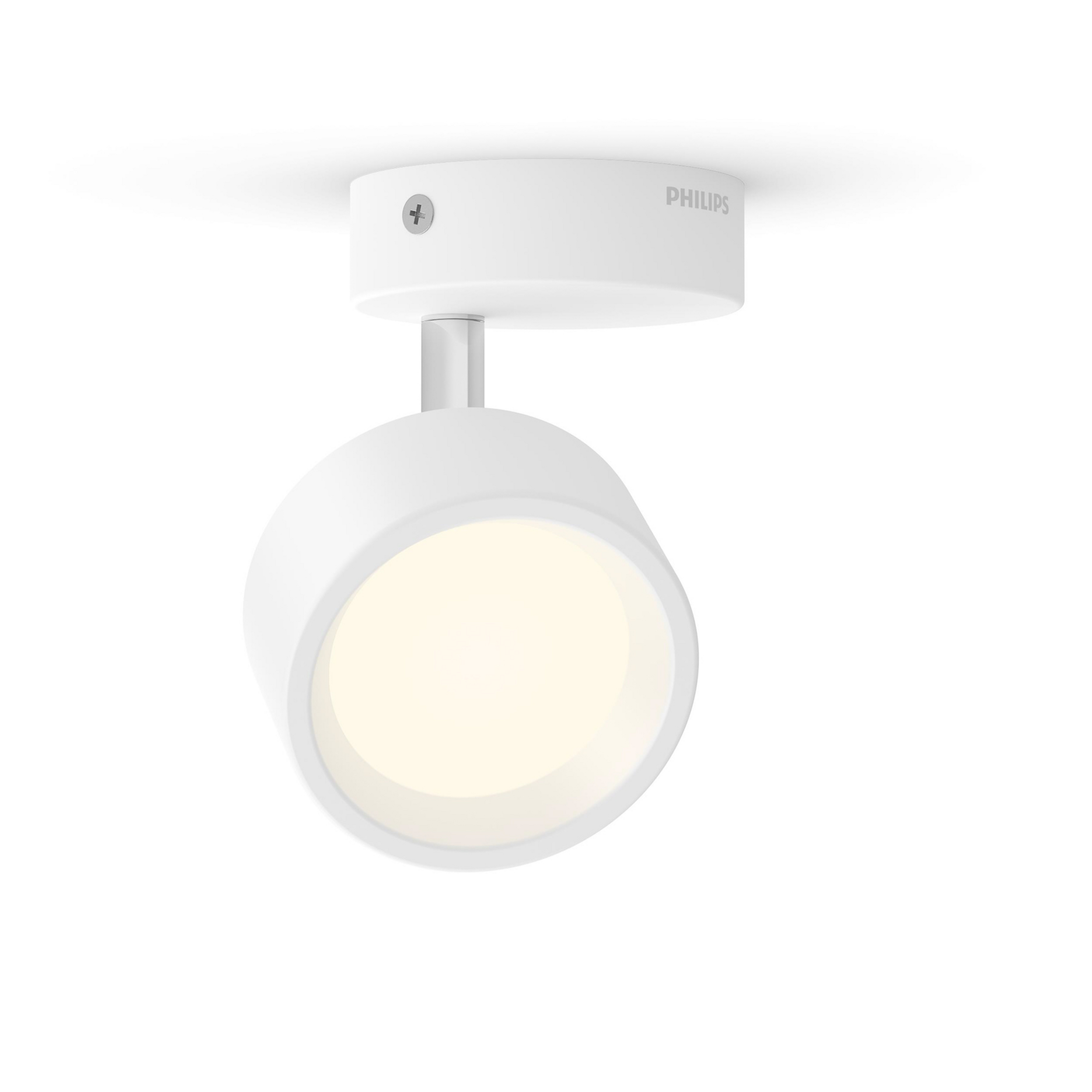 Philips Bracia LED-takspotlight 1 lampa vit