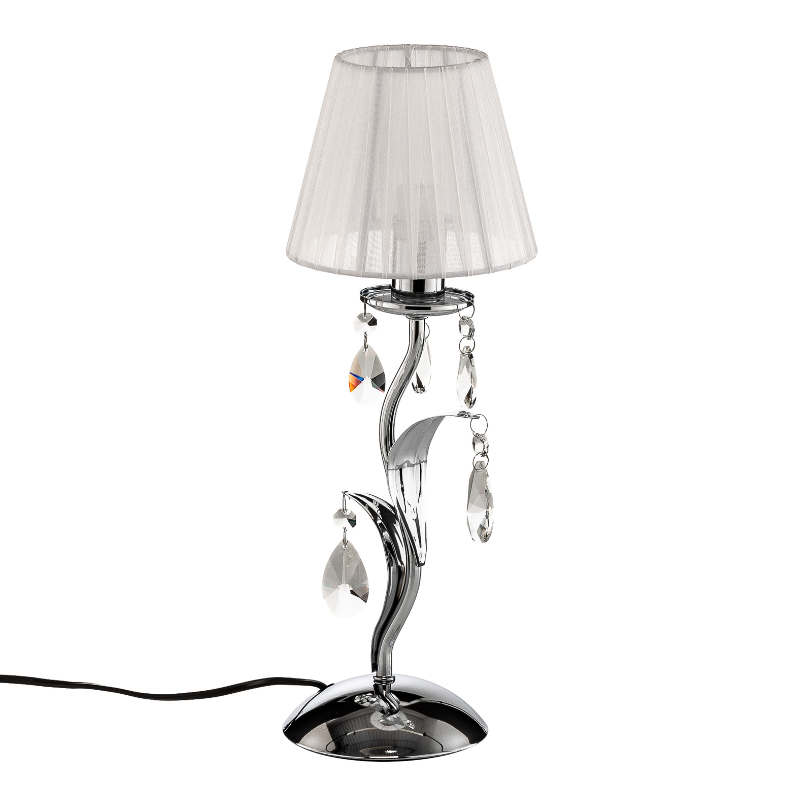 Tafellamp Jacqueline, 1-lamp, wit