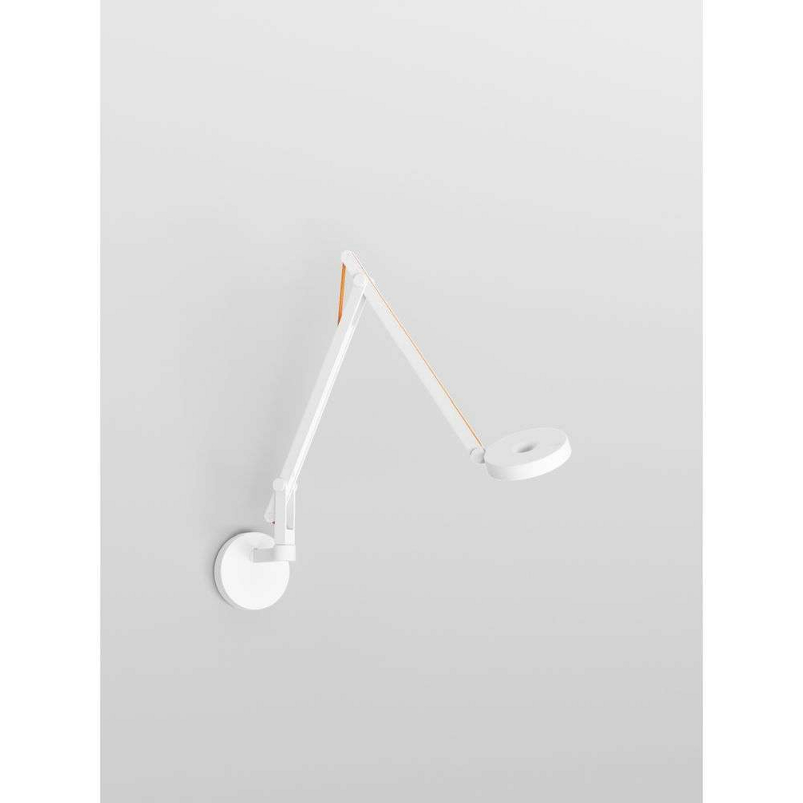 String W2 Mini Candeeiro de Parede w/Buraco DTW Mate Branco/laranja - Rotaliana