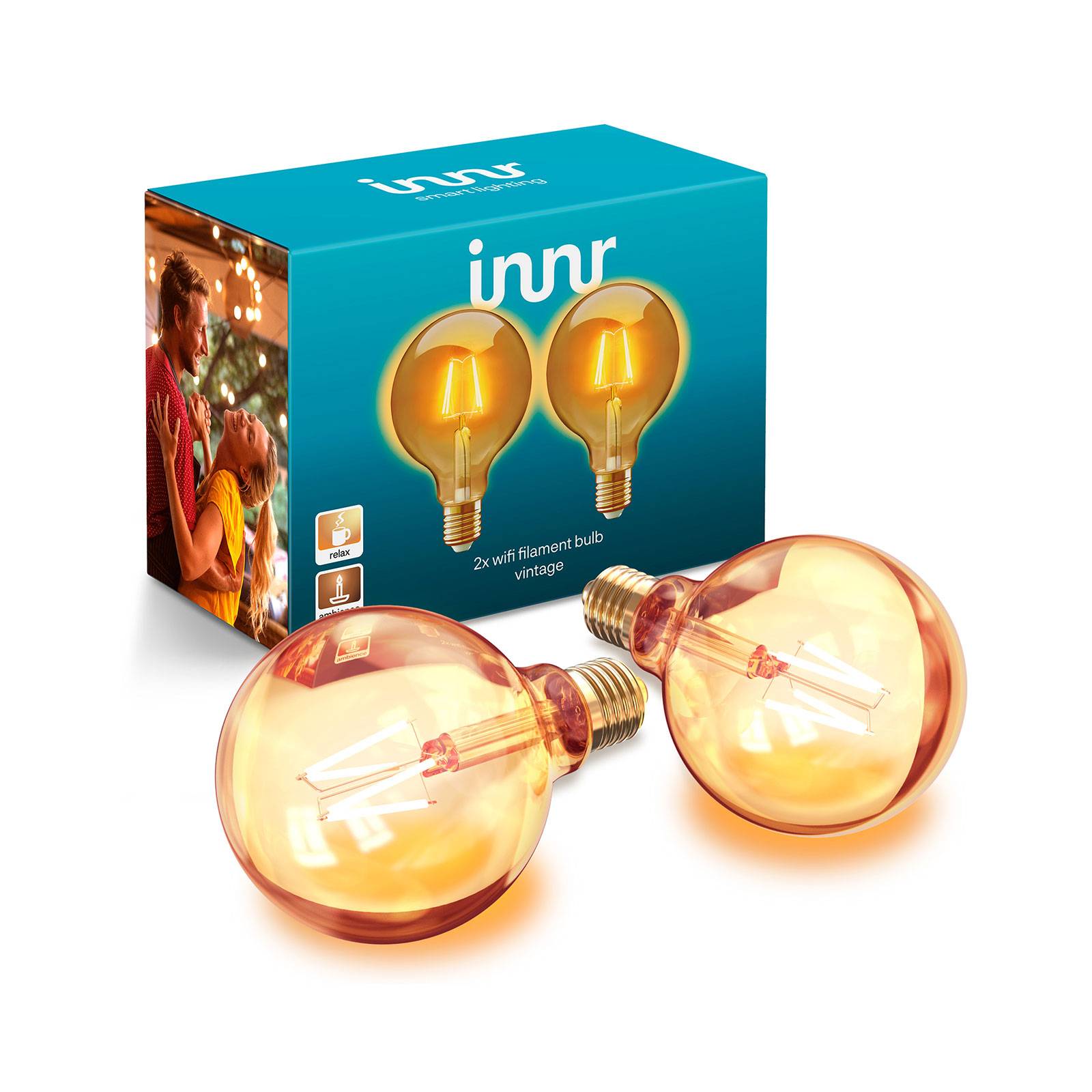 Innr Lighting Innr LED-lampa WiFi Globe E27 4,5 W 822 350 lm