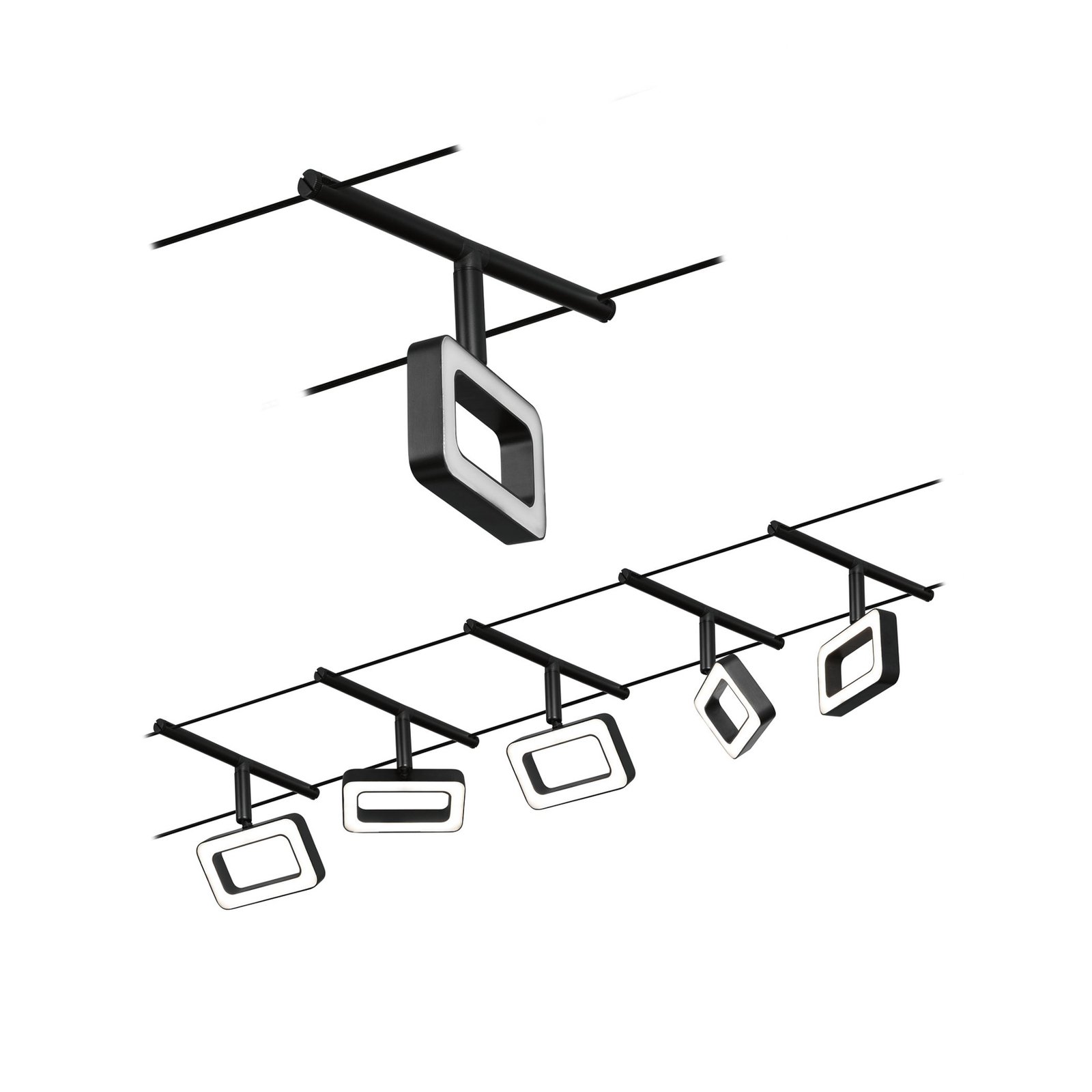 Paulmann Frame LED cable lighting system 5-bulb