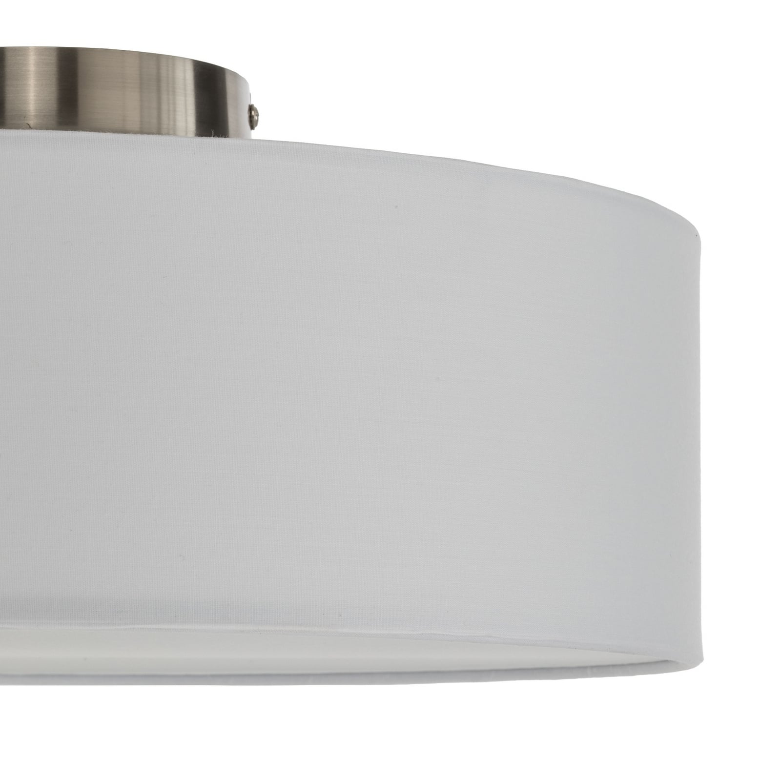 Sebatin Deckenleuchte Ø40 White/Nickel - Lindby