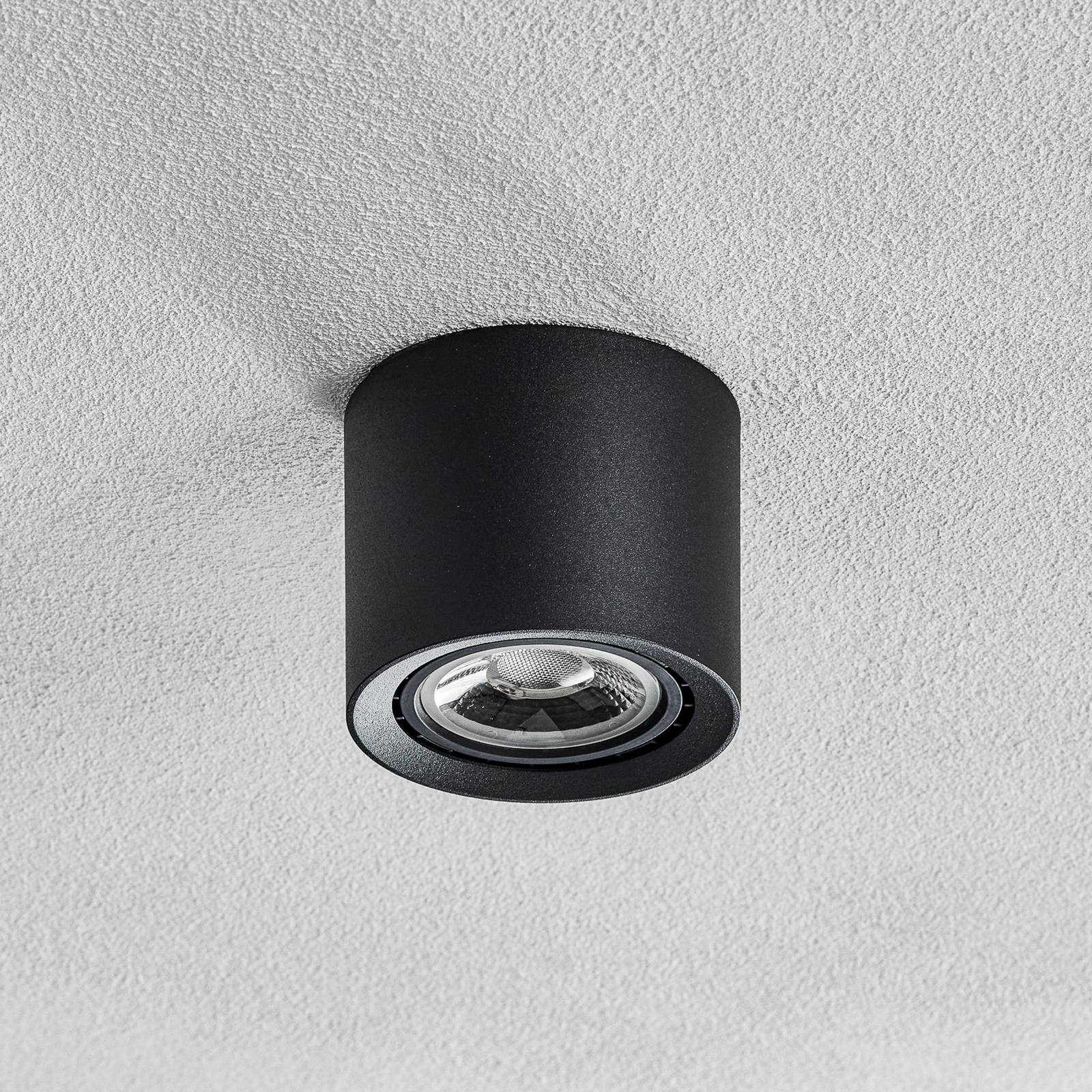 Lucide LED-taklampe Fedler dim to warm svart
