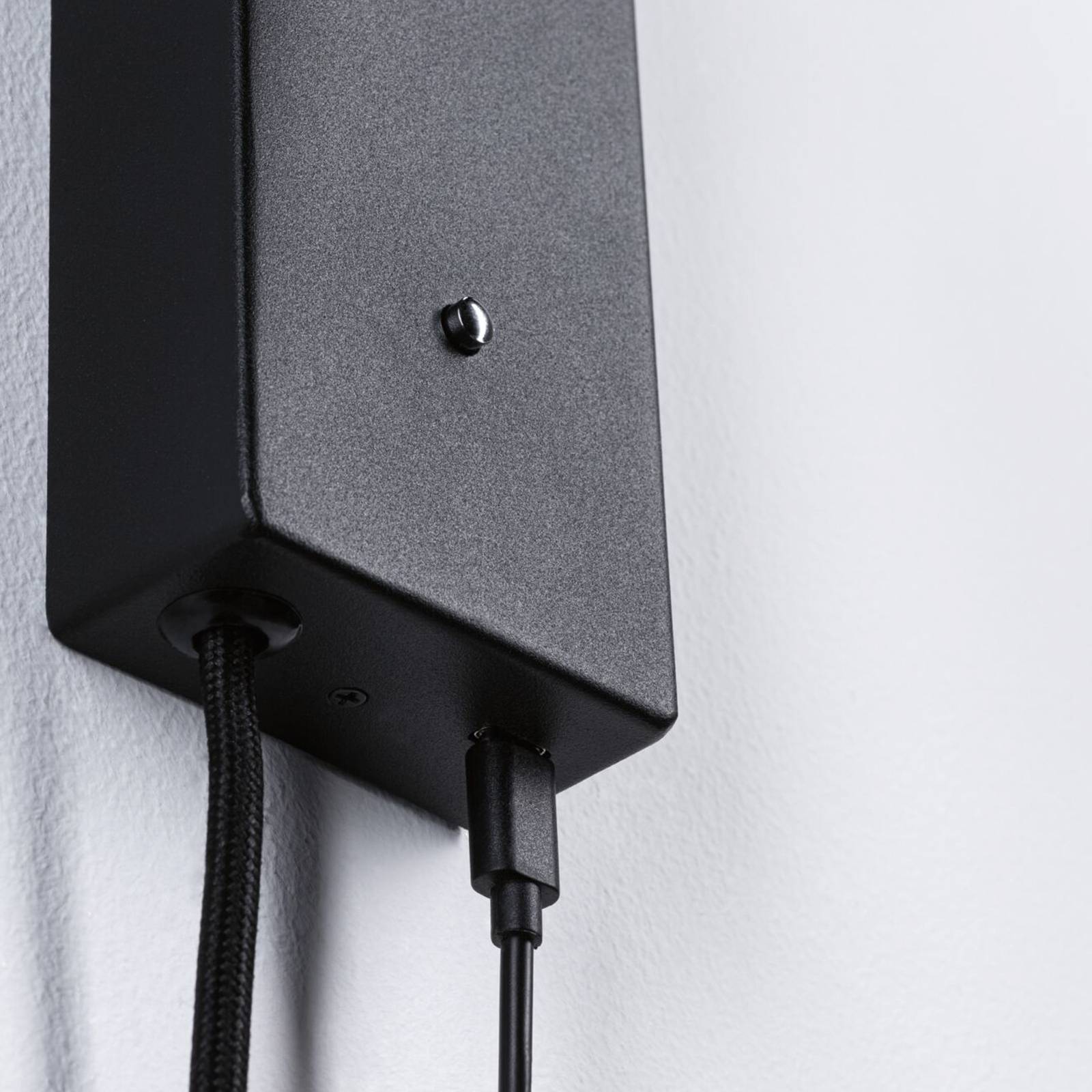Paulmann Hulda USB LED-veggspot 3-trinns-dim svart