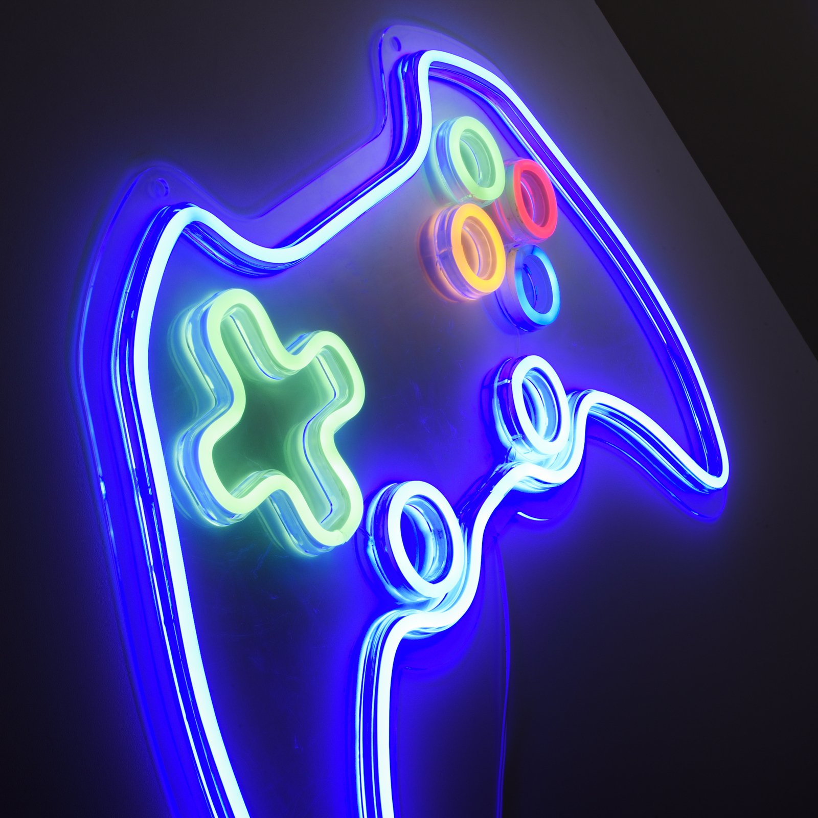 LED-Wandleuchte Neon Gamer, USB