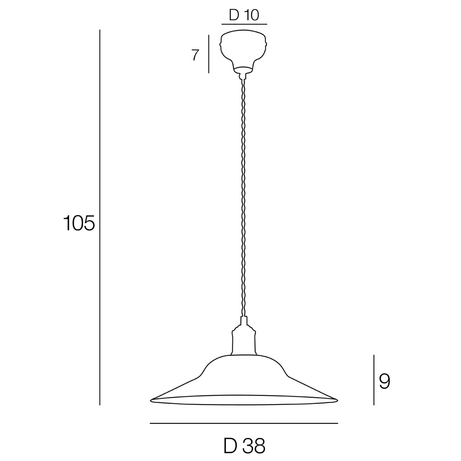 Żyrandol Louise, matowa czerń, Ø 38 cm, metal Żyrandol Louise, matowa czerń, Ø 38 cm, metal
