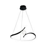LED-Hängeleuchte Perla, Metall, Acryl, schwarz, 4.000 K