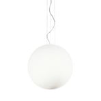 Ideal Lux Mapa pendant light, Ø 50 cm, opal glass, globe