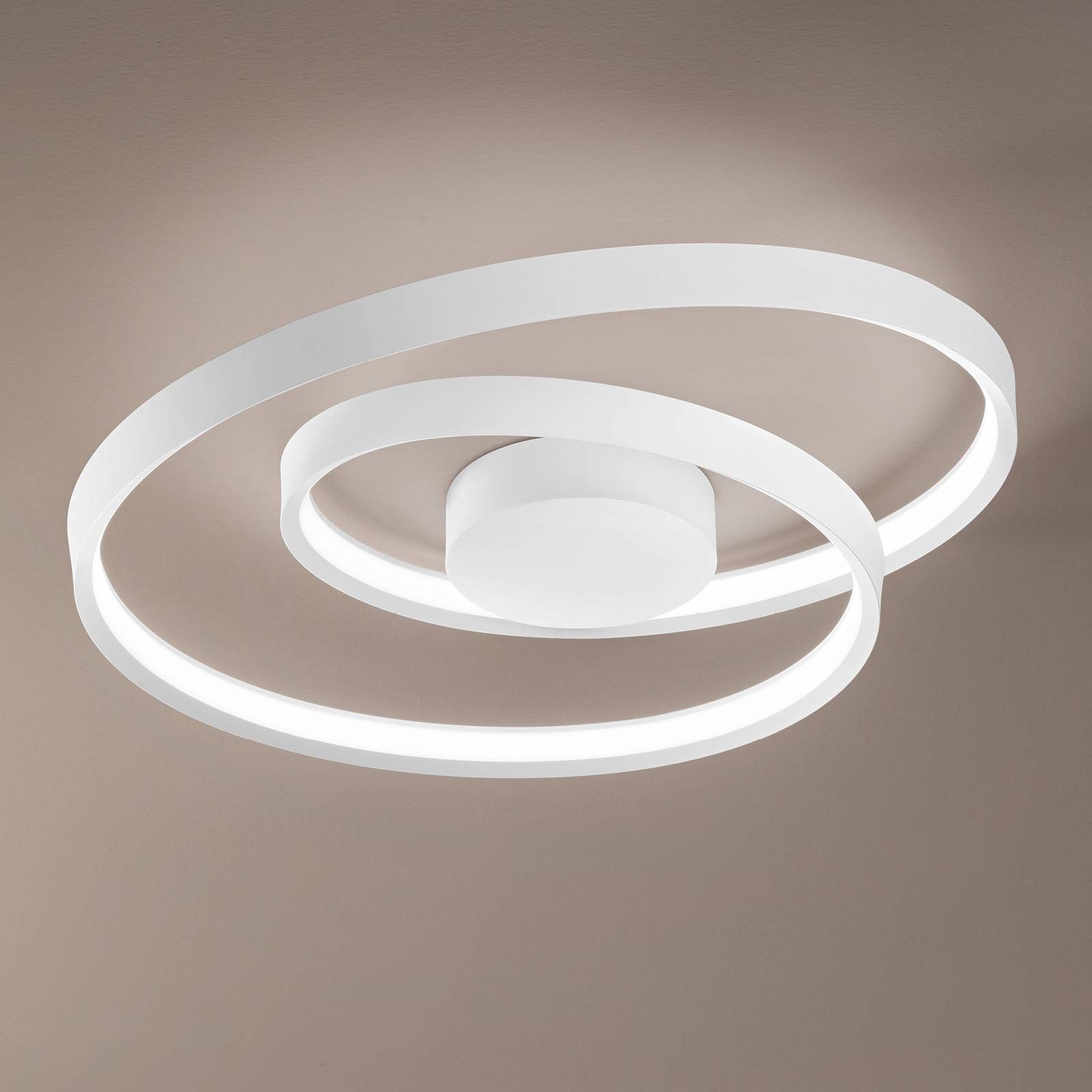 Lampa sufitowa LED Ritmo, Ø 60 cm, biała