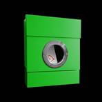 Letterman II wall letterbox, newspaper compartment, green