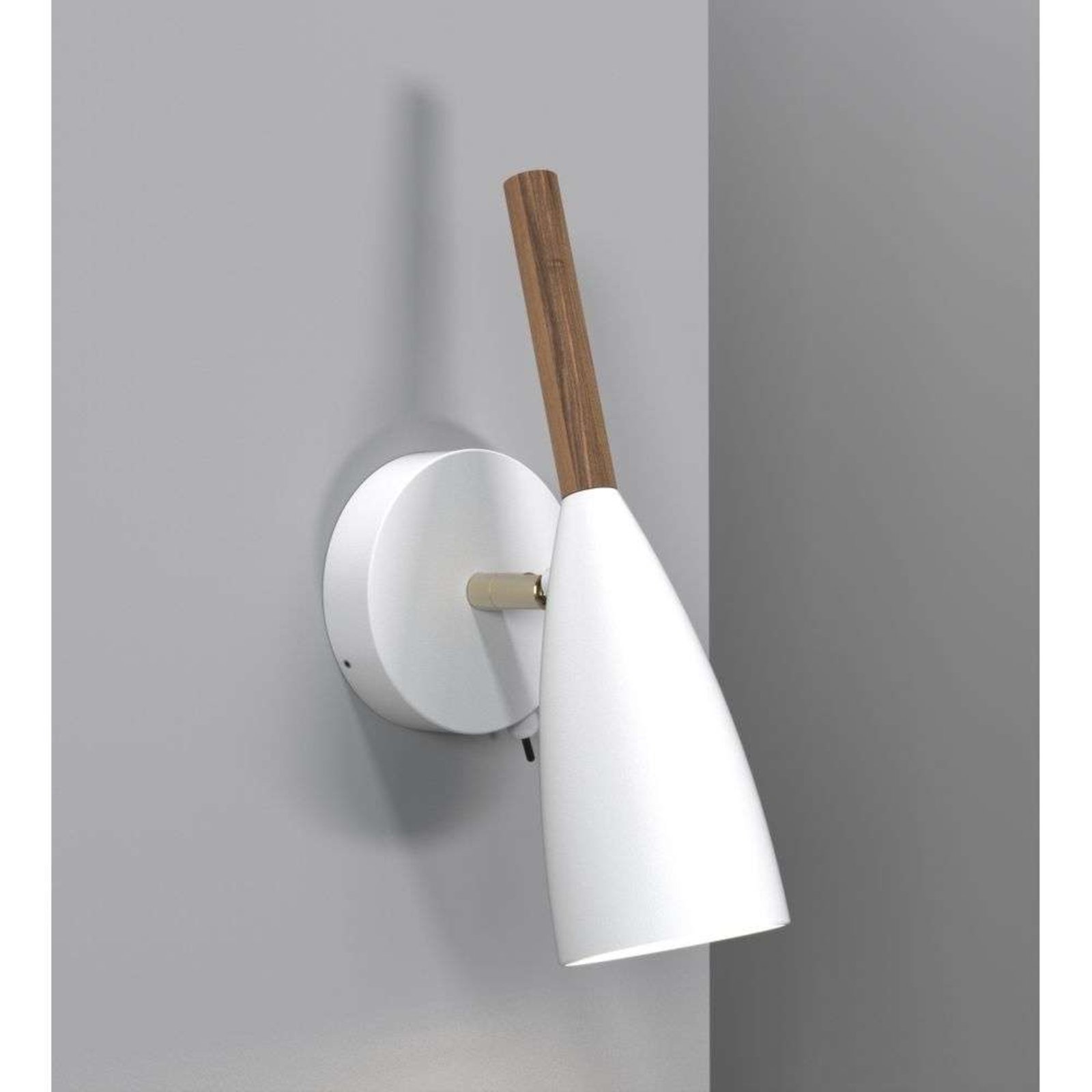 Pure Væglampe White/Walnut - DFTP