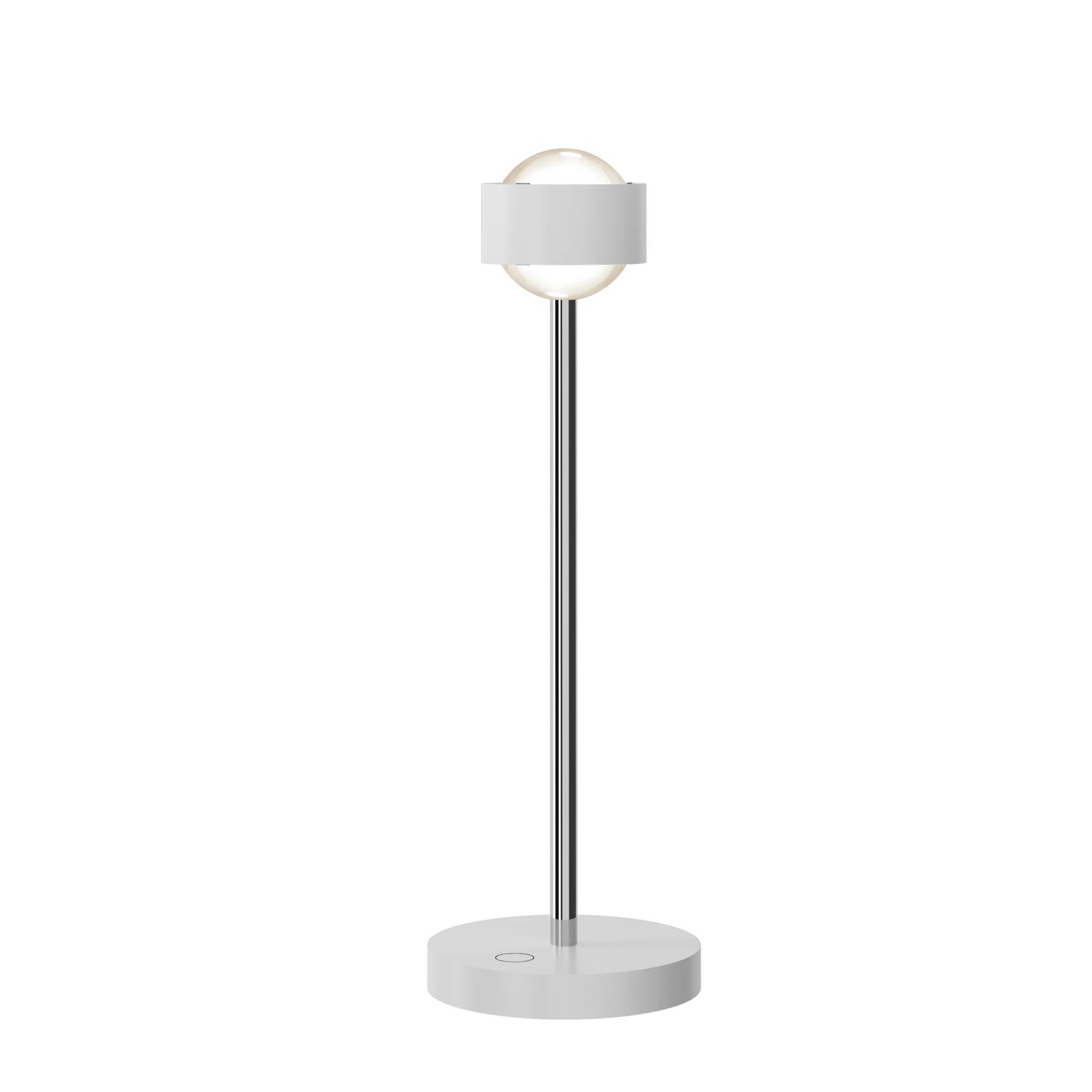 Puk! 80 Eye Table LED mates blanc mat/chromé