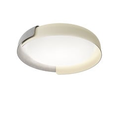 kdln LED-laevalgusti Dala, liivvalge/betoon, Ø 58 cm, dim