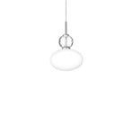 Nuura Pendelleuchte Rizzatto 32, Ø 30 cm, silberfarben/opal