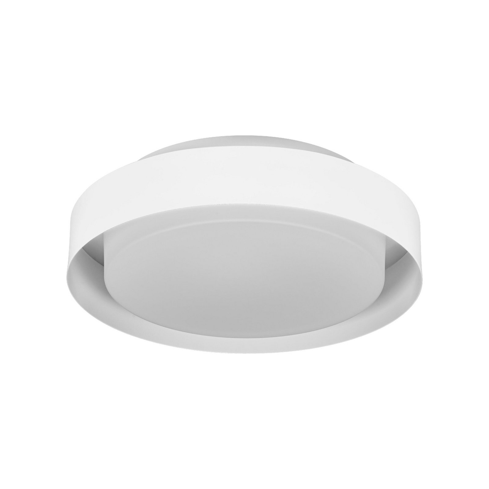 Lampa sufitowa OSRAM ORBIS MADRID, biała, Ø 29 cm, metal/szkło