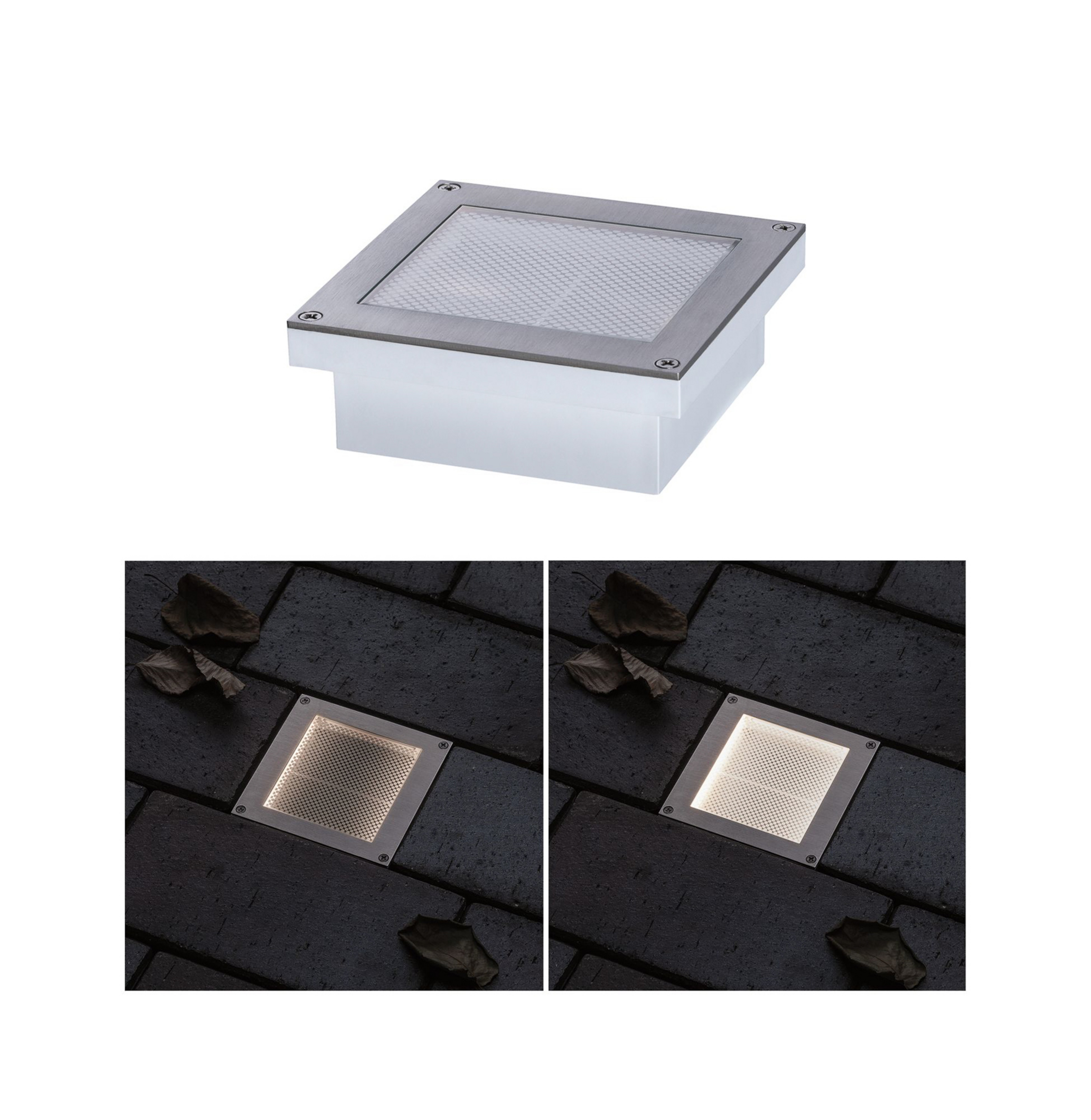 Paulmann Brick LED-Bodeneinbauleuchte, 10x10cm