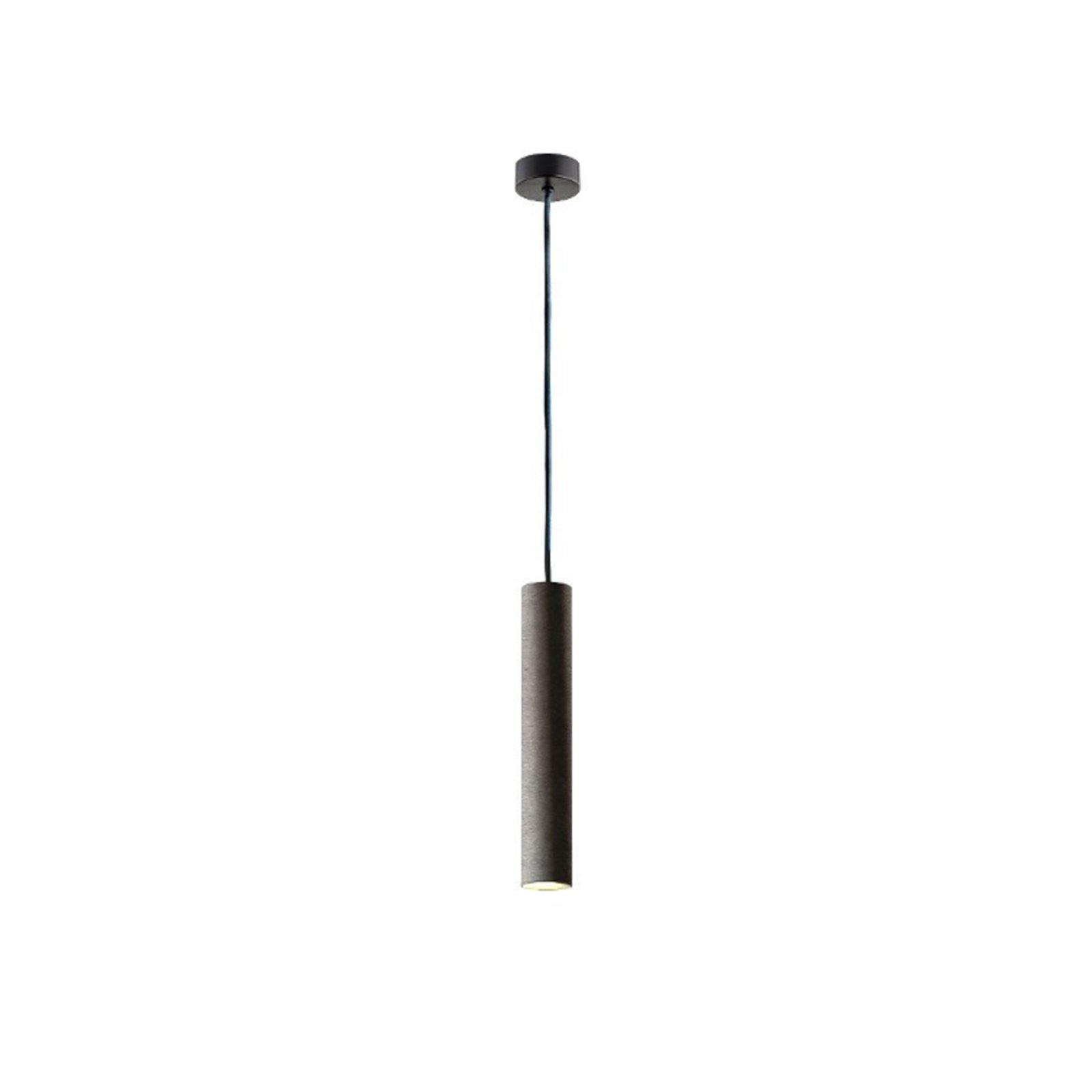 Suspension Brenta, anthracite, acier, Ø 6 cm, à 1 lampe