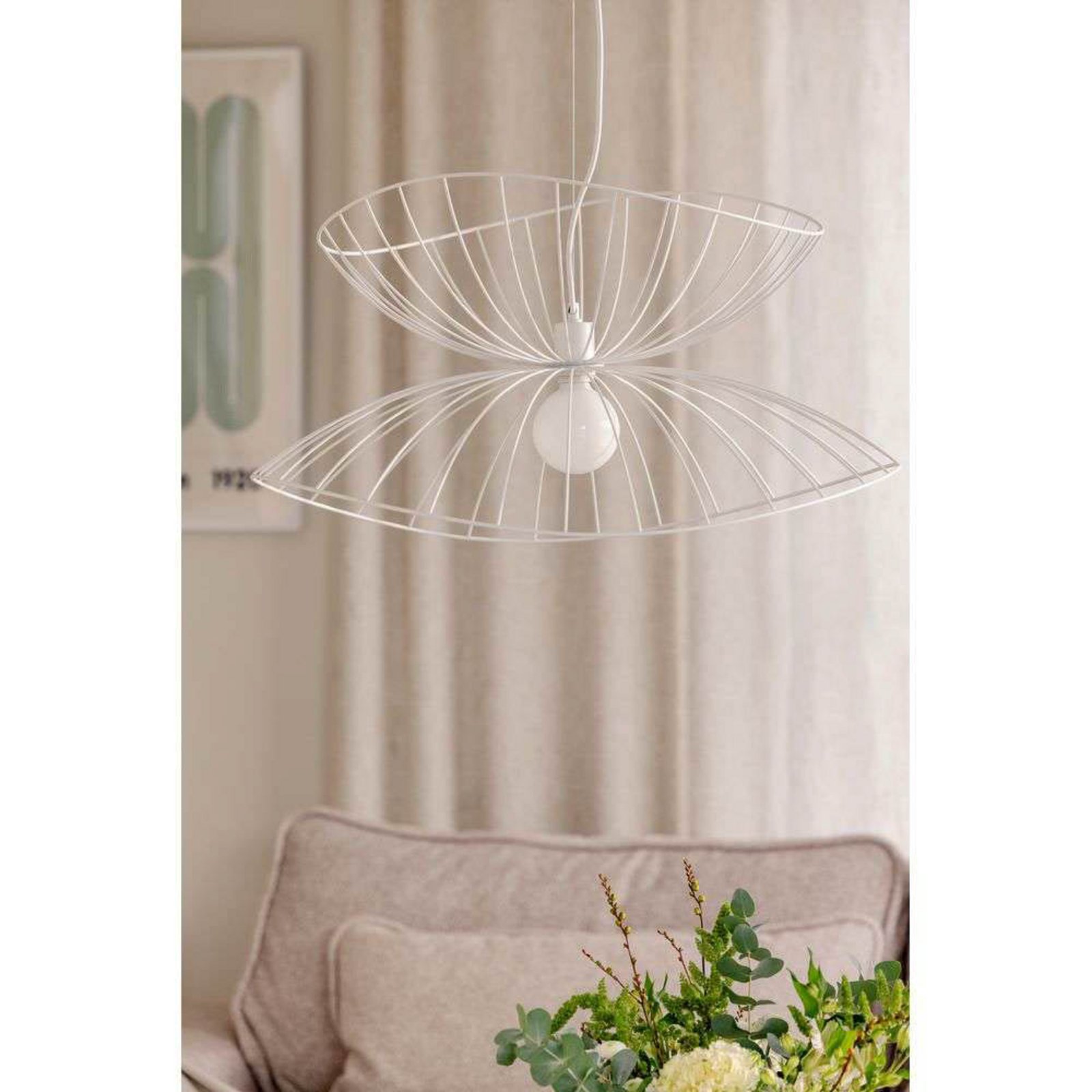 Globen Lighting Pendelleuchte RAY, weiß, Ø 70 cm Globen Lighting Pendelleuchte RAY, weiß, Ø 70 cm