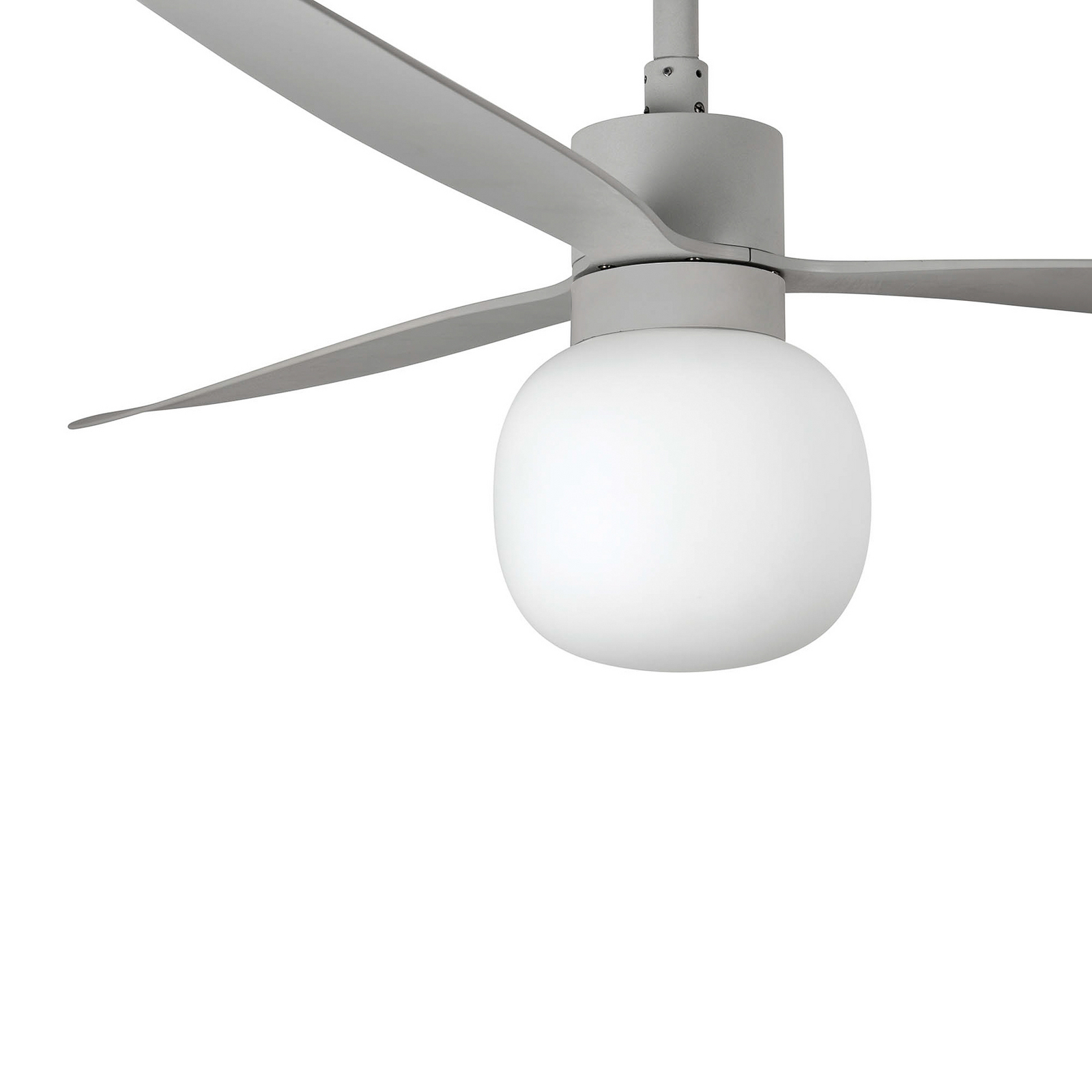 Ventilator de tavan cu LED Amelia Ball L, gri, curent continuu, silențios, 132