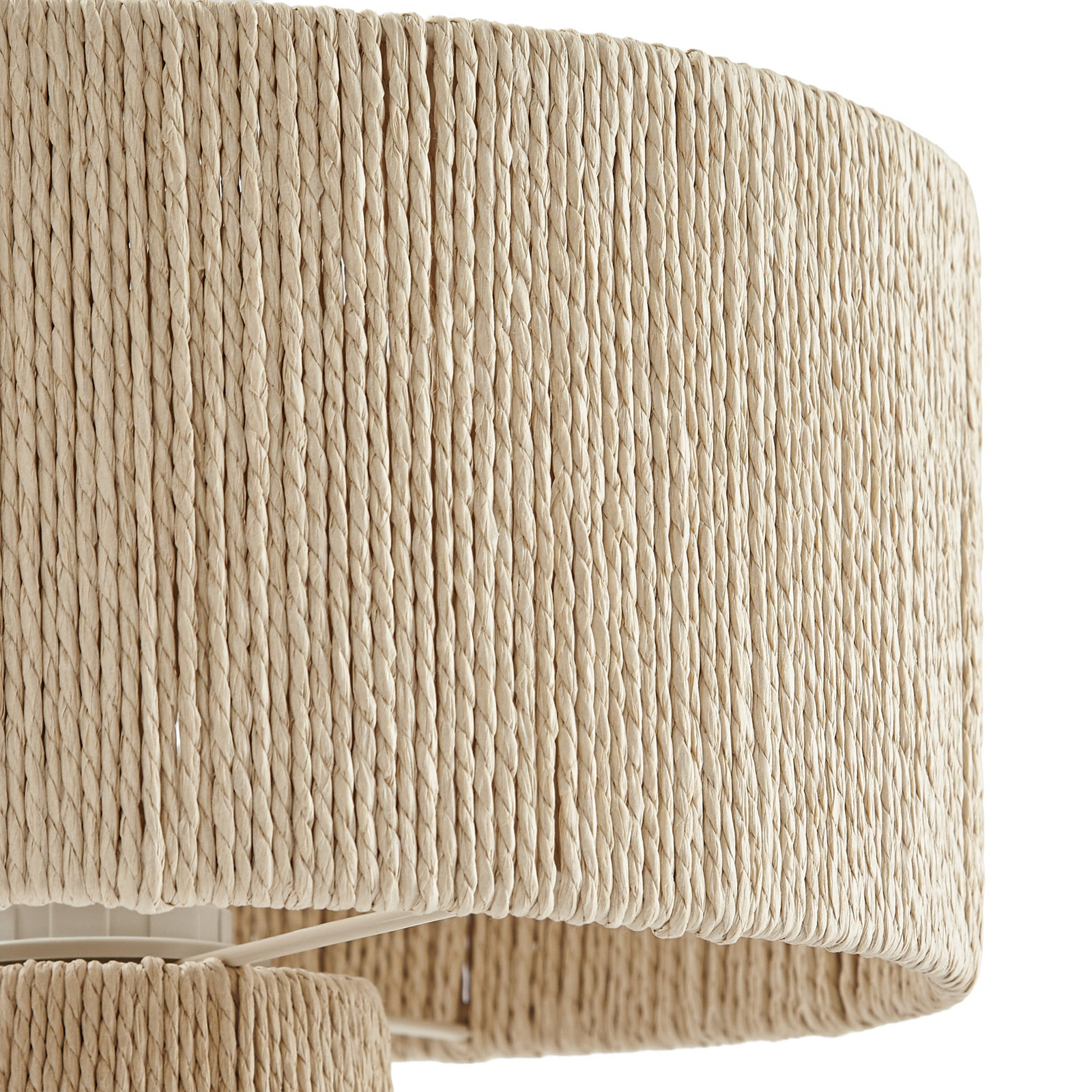 Lampe à poser Anuva, E27, hauteur 42 cm, beige, papier - Lindby