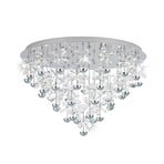 EGLO Stars Of Light LED ceiling lamp Pianopoli chrome Ø 78cm