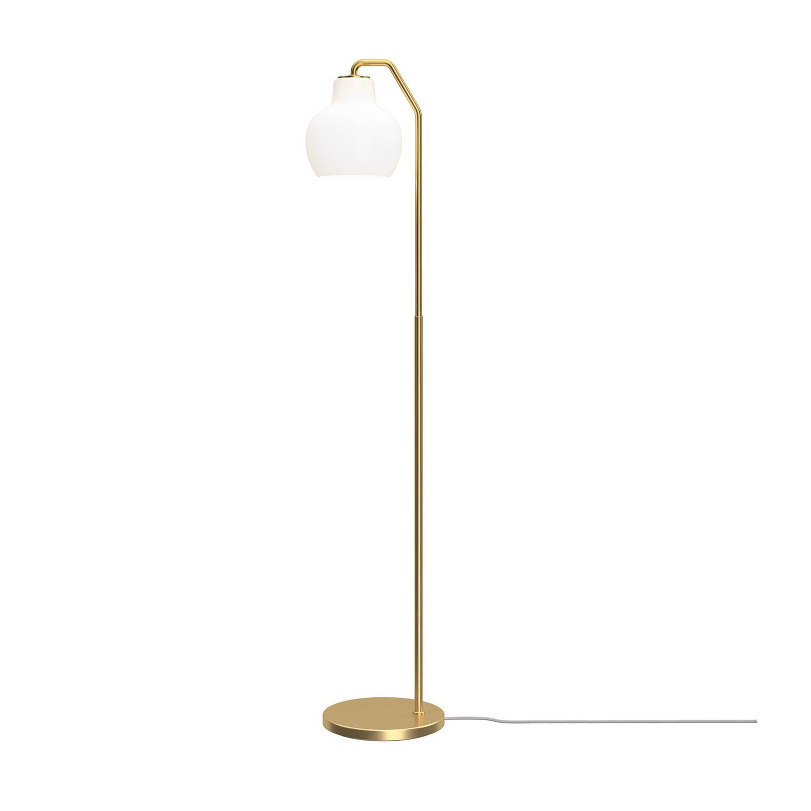 Louis Poulsen Standleuchte VL Ring Crown, weiß/messing, E14