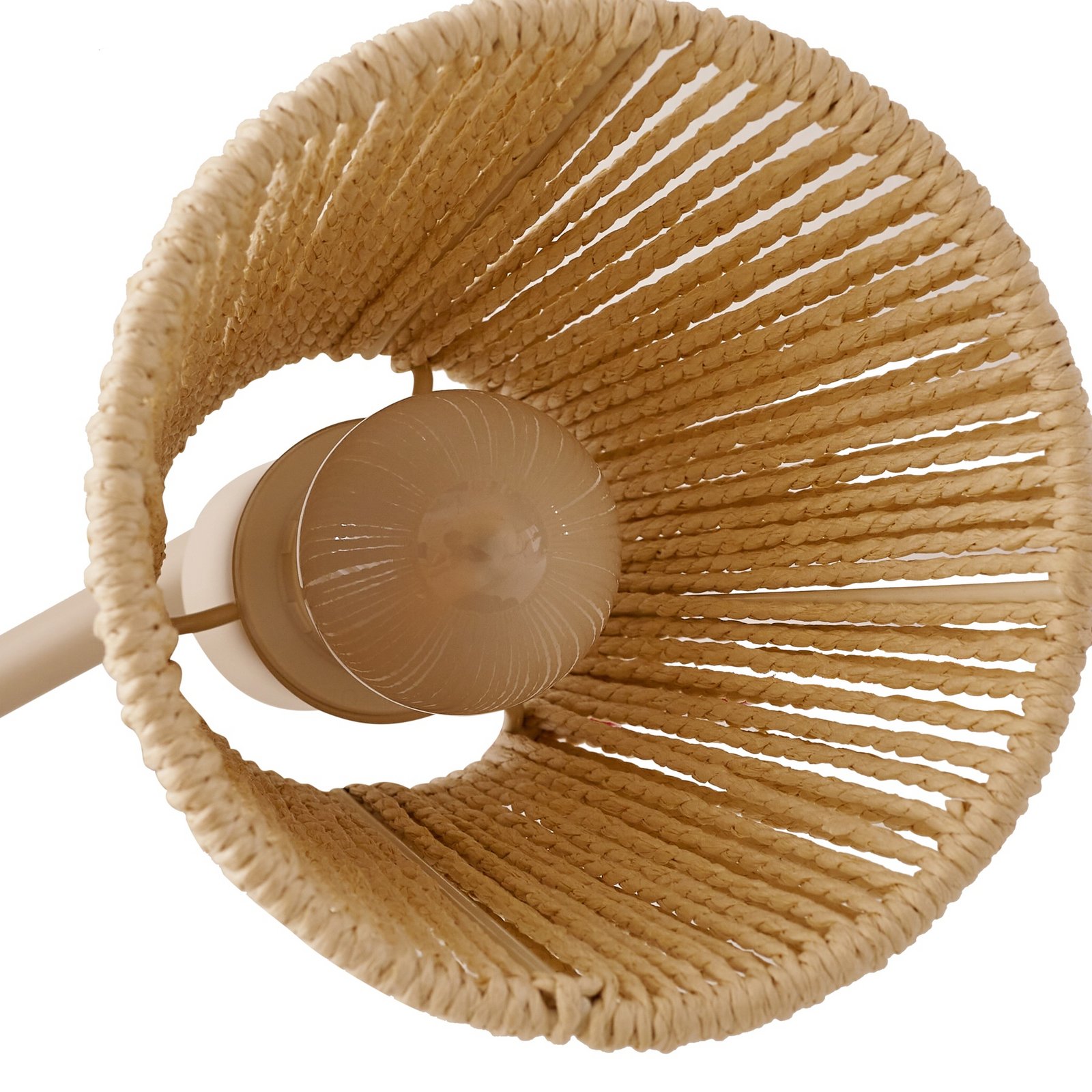 Lindby Deckenstrahler Anuva, 72 cm, beige, Papier, 3-flammig