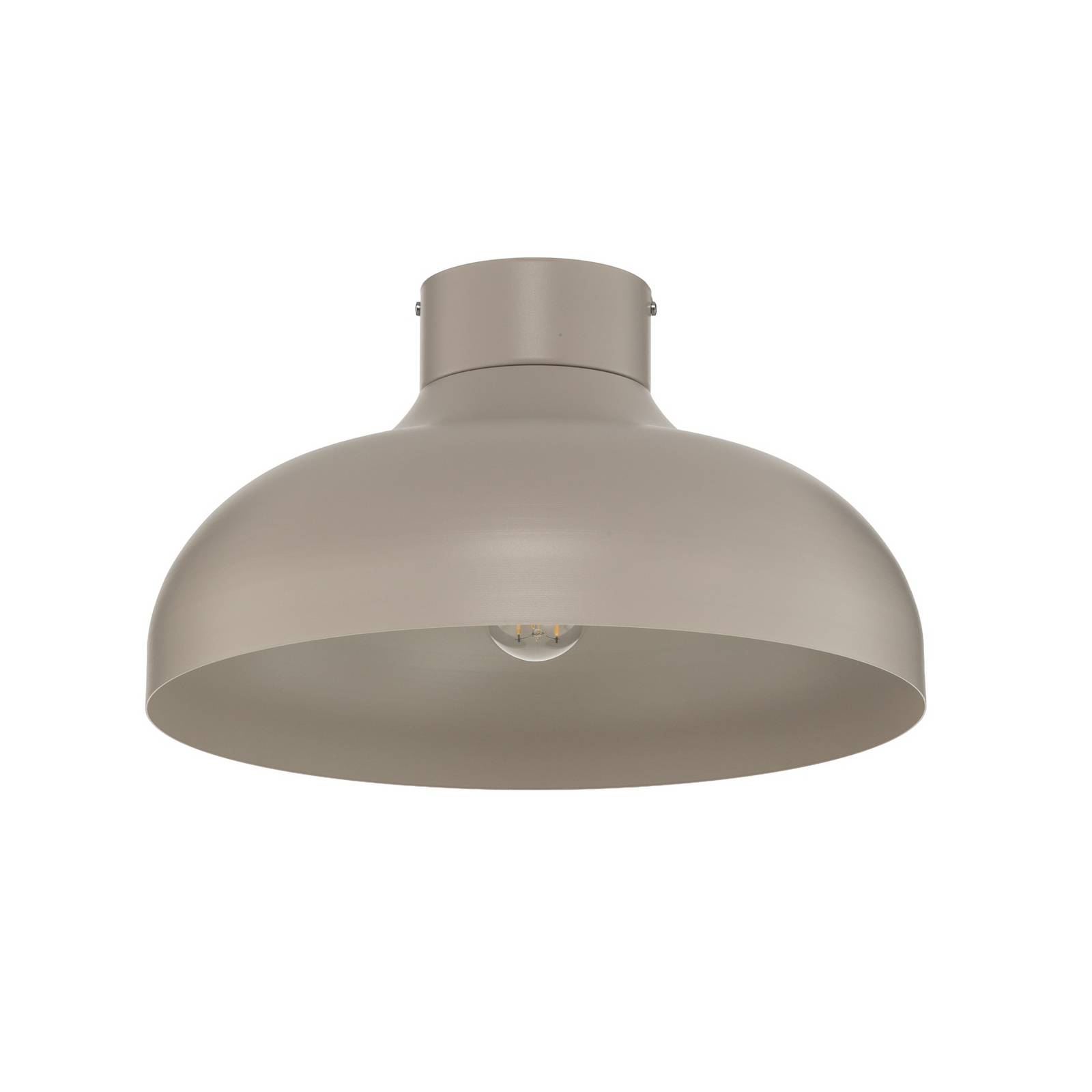 Deckenleuchte Basca, beige, Metall, Ø 40 cm, E27