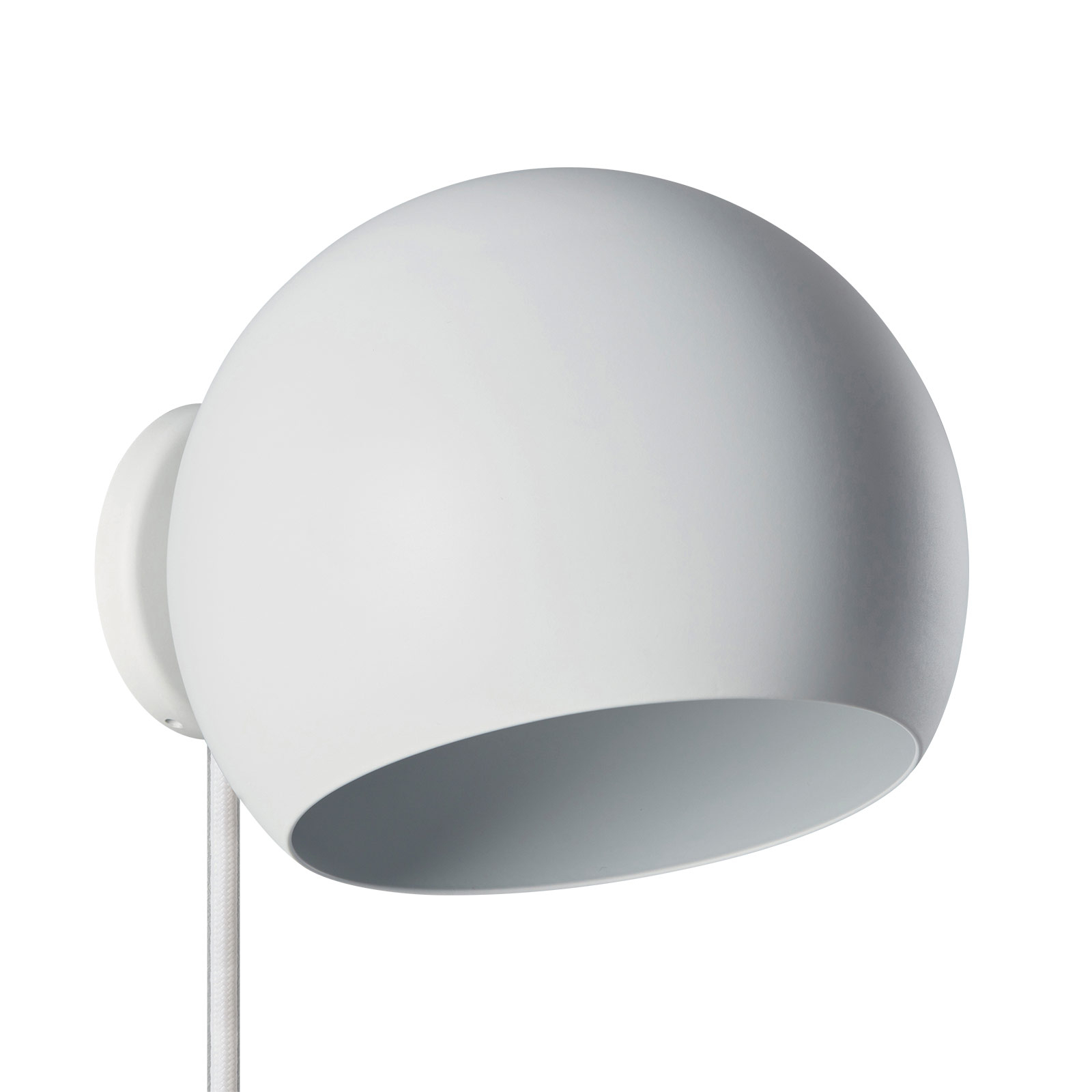 Nyta Tilt Globe Wall Short with plug, white