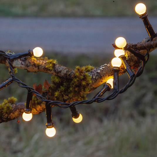 2 Glas Pilze Mit LED-Lichterkette – Timerfunktion, Funkeleffekt, IP44 – Deko Für Garten, Terrasse & Wohnbereich