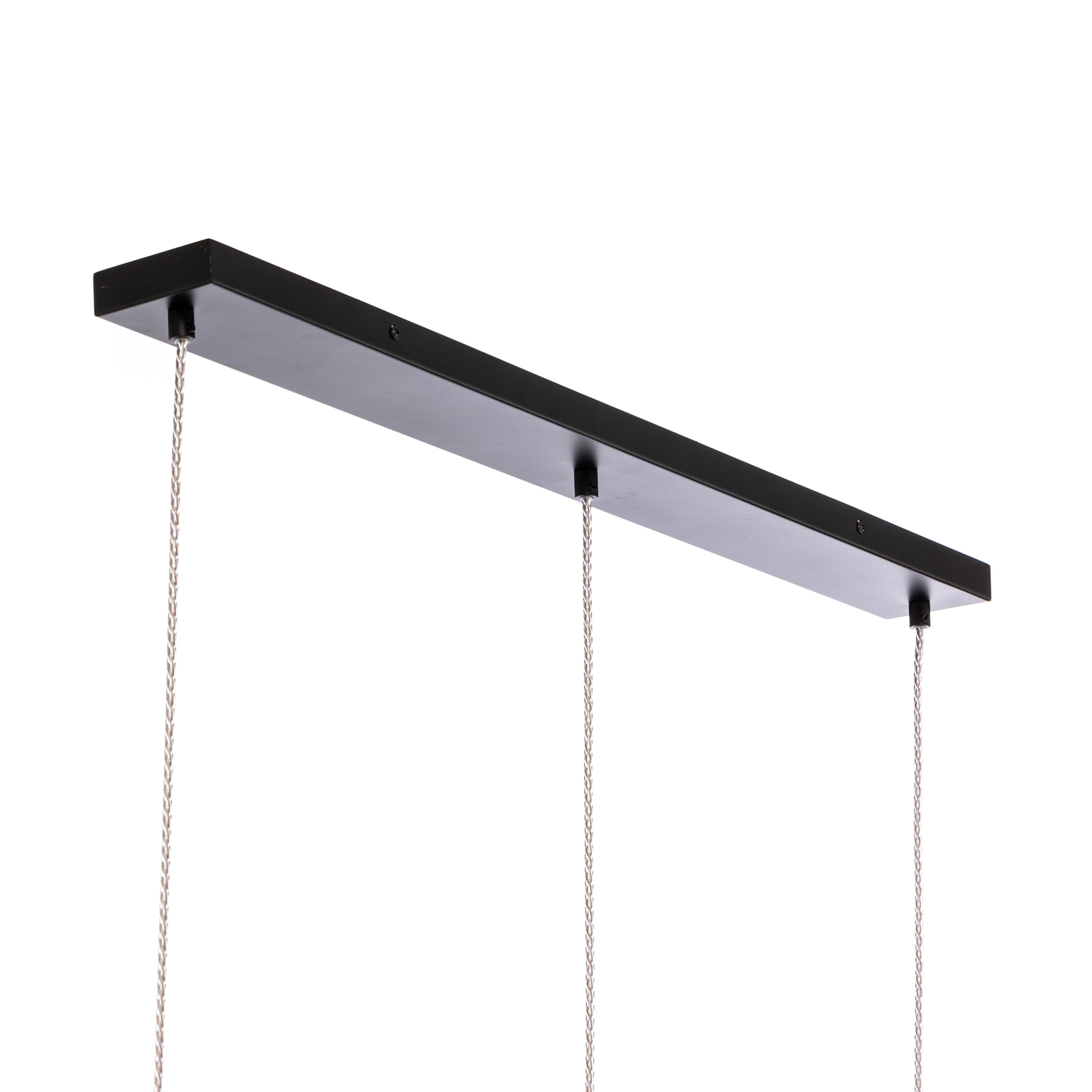 Lindby suspension Drakar, à 3 lampes, gris, verre, Ø 19,5 cm